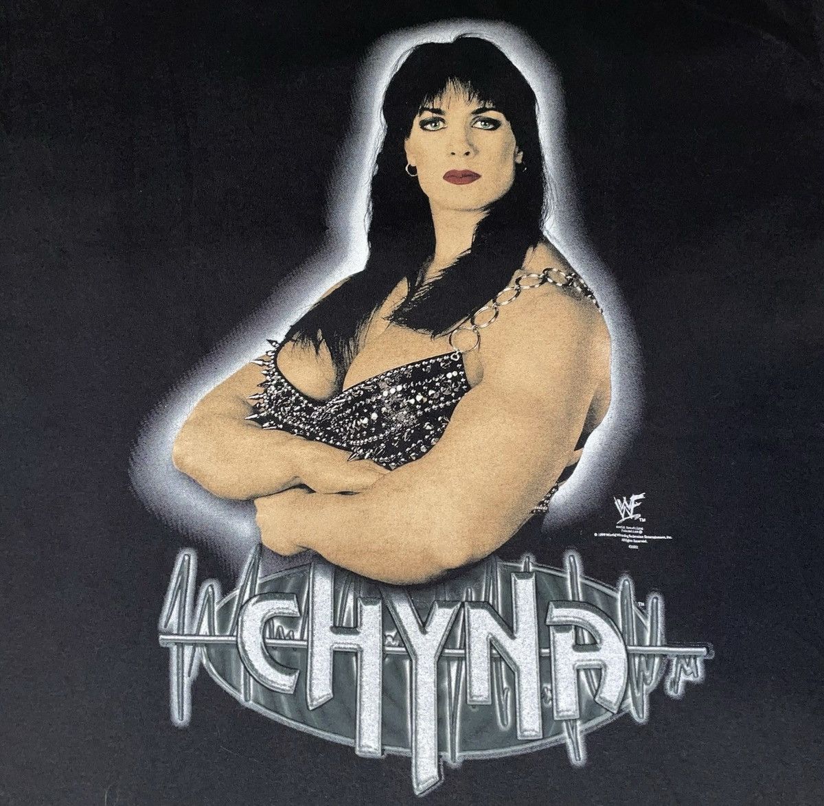 Vintage × WWE × WWF WWF Chyna 9th Wonder of the world T-shirt Size US XL / EU 56 / 4 - 2 Thumbnail