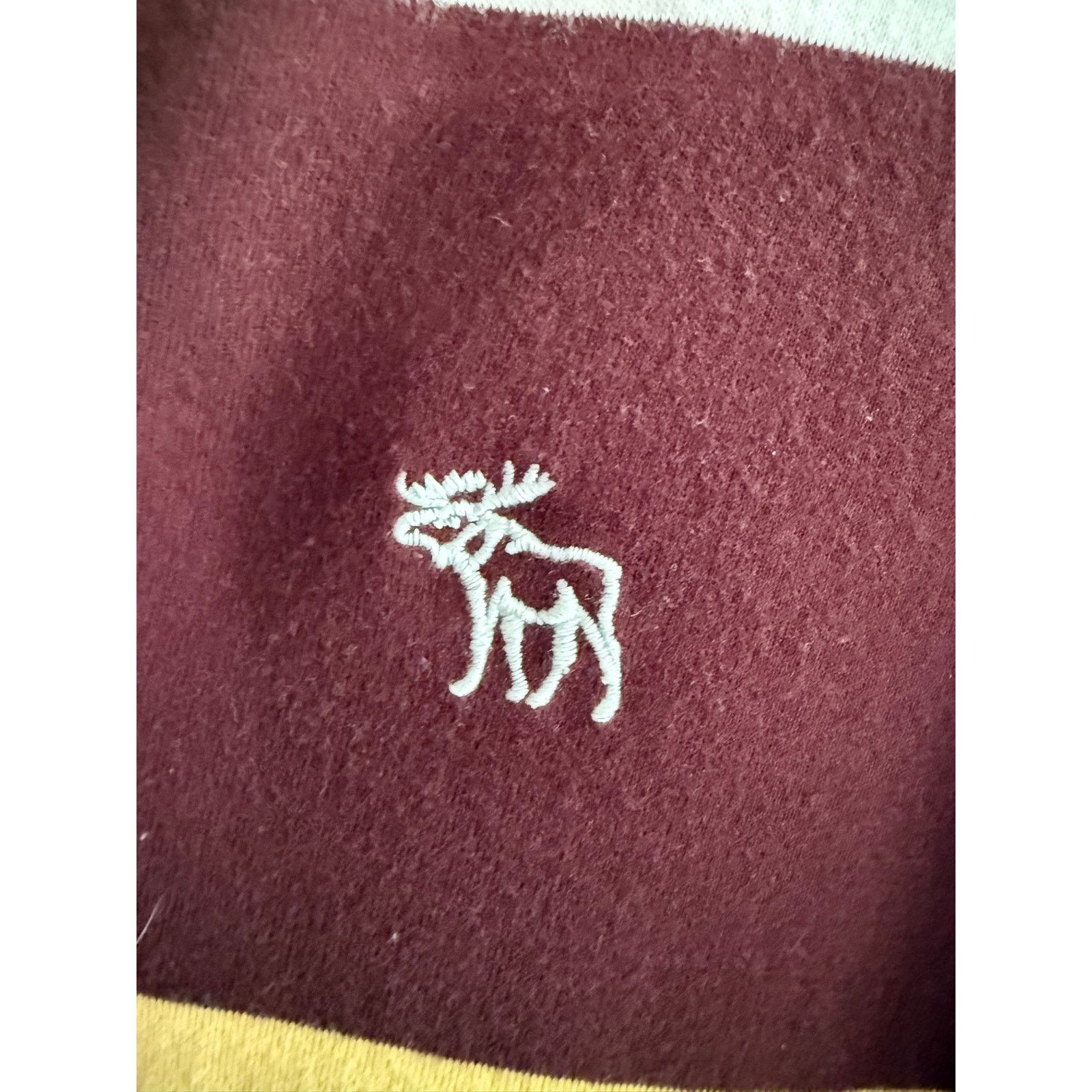 Abercrombie & Fitch Vintage Abercrombie Fitch Polo XL BrownYellowWhite StripsY2K Size US XL / EU 56 / 4 - 3 Thumbnail