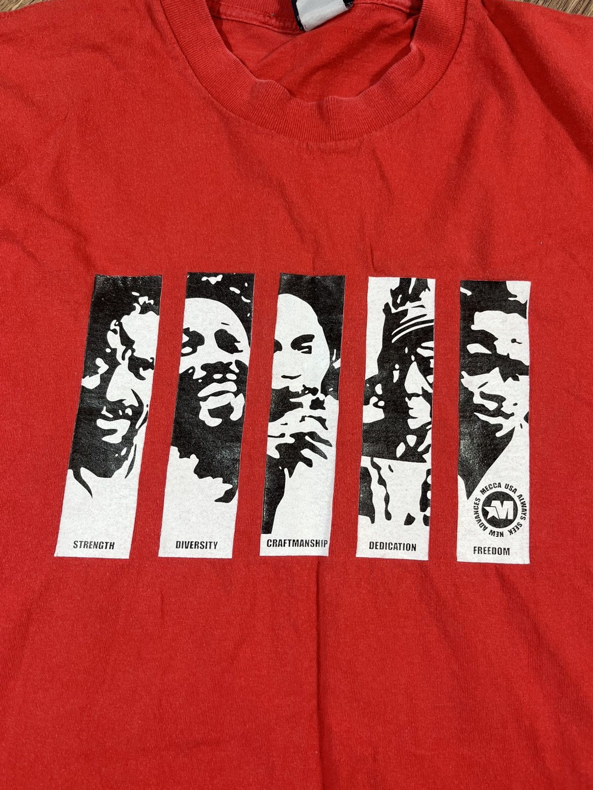 Bob Marley × Vintage Mecca USA Always Seek New Advances T Shirt Rare Size US L / EU 52-54 / 3 - 2 Thumbnail