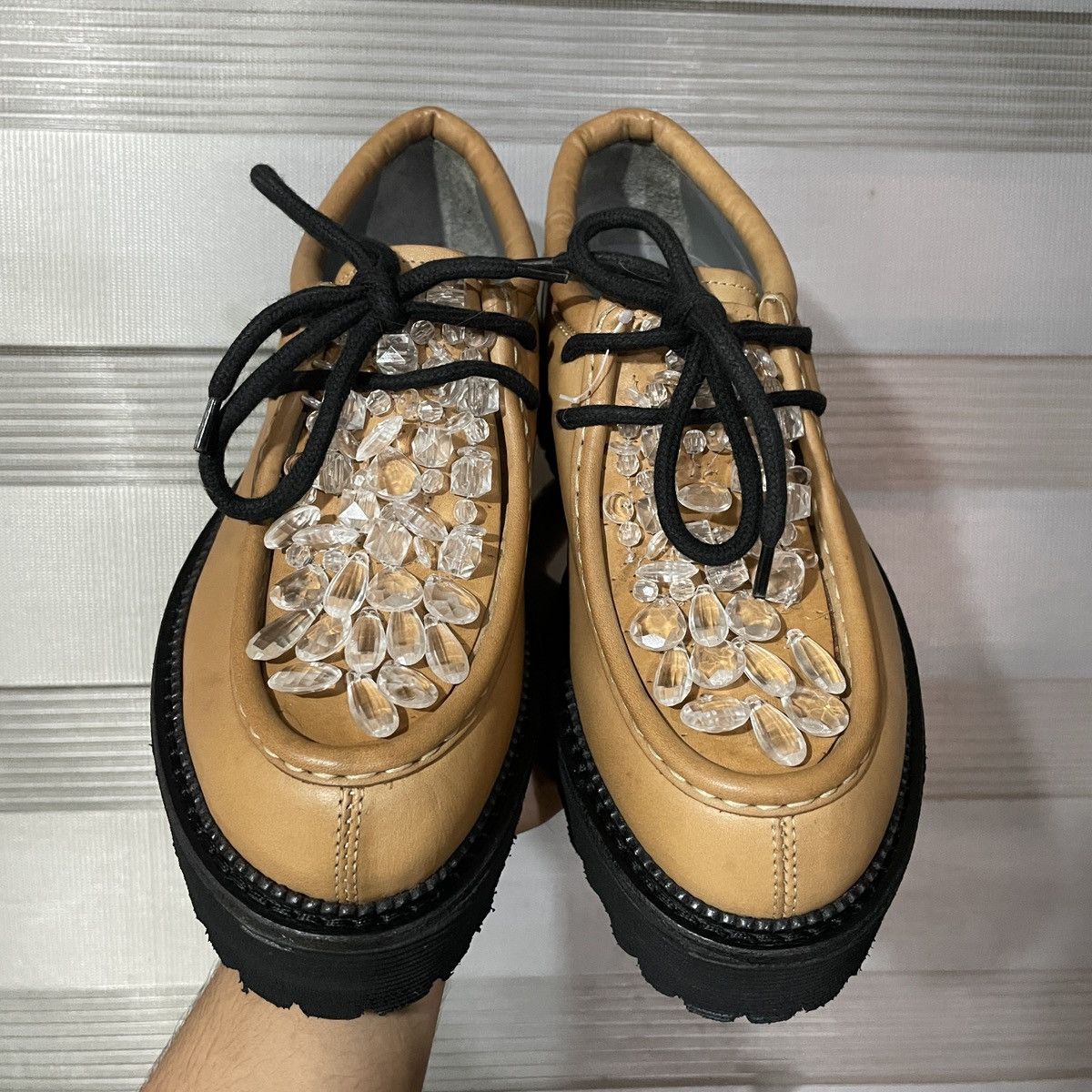 MSGM MSGM ITALY LACE UP FLATS Size US 5.5 / IT 35.5 - 4 Thumbnail