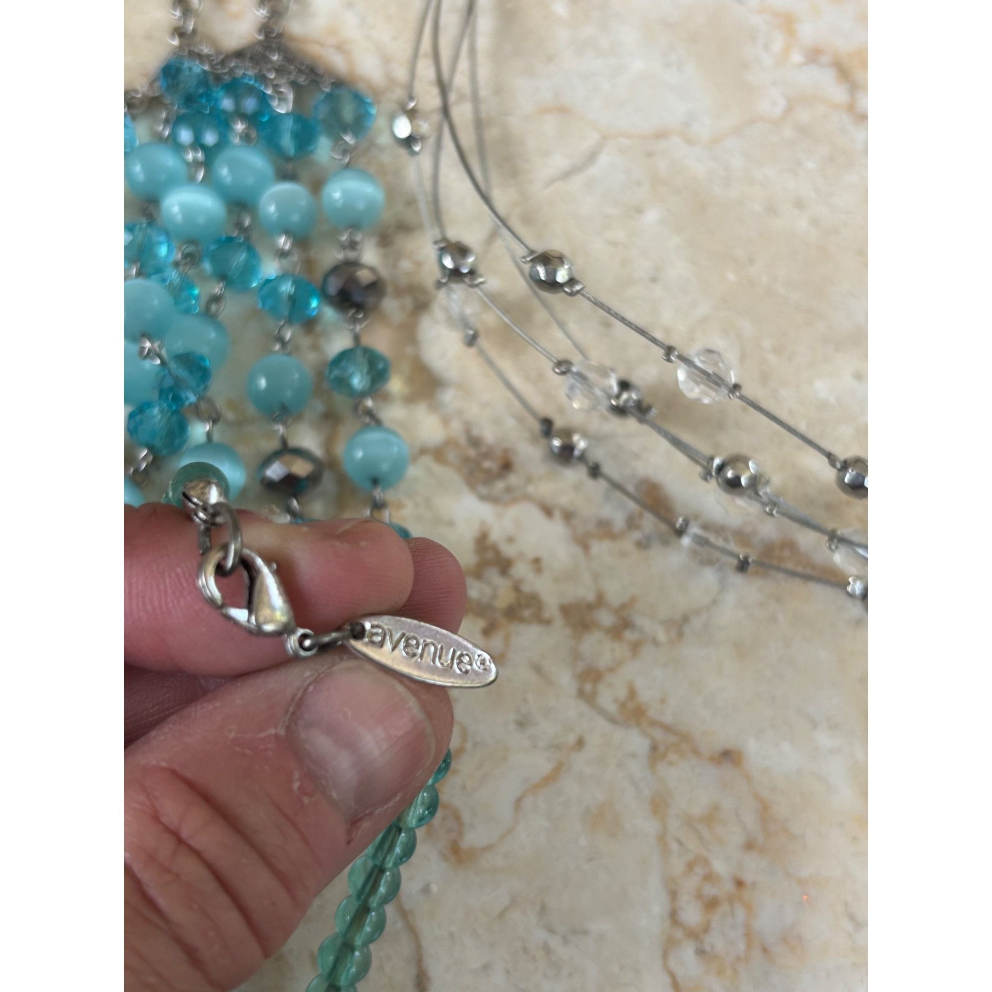 Other Spring/Summer PastelColorful Beaded & Gemstone Statement Ne Size ONE SIZE - 9 Thumbnail