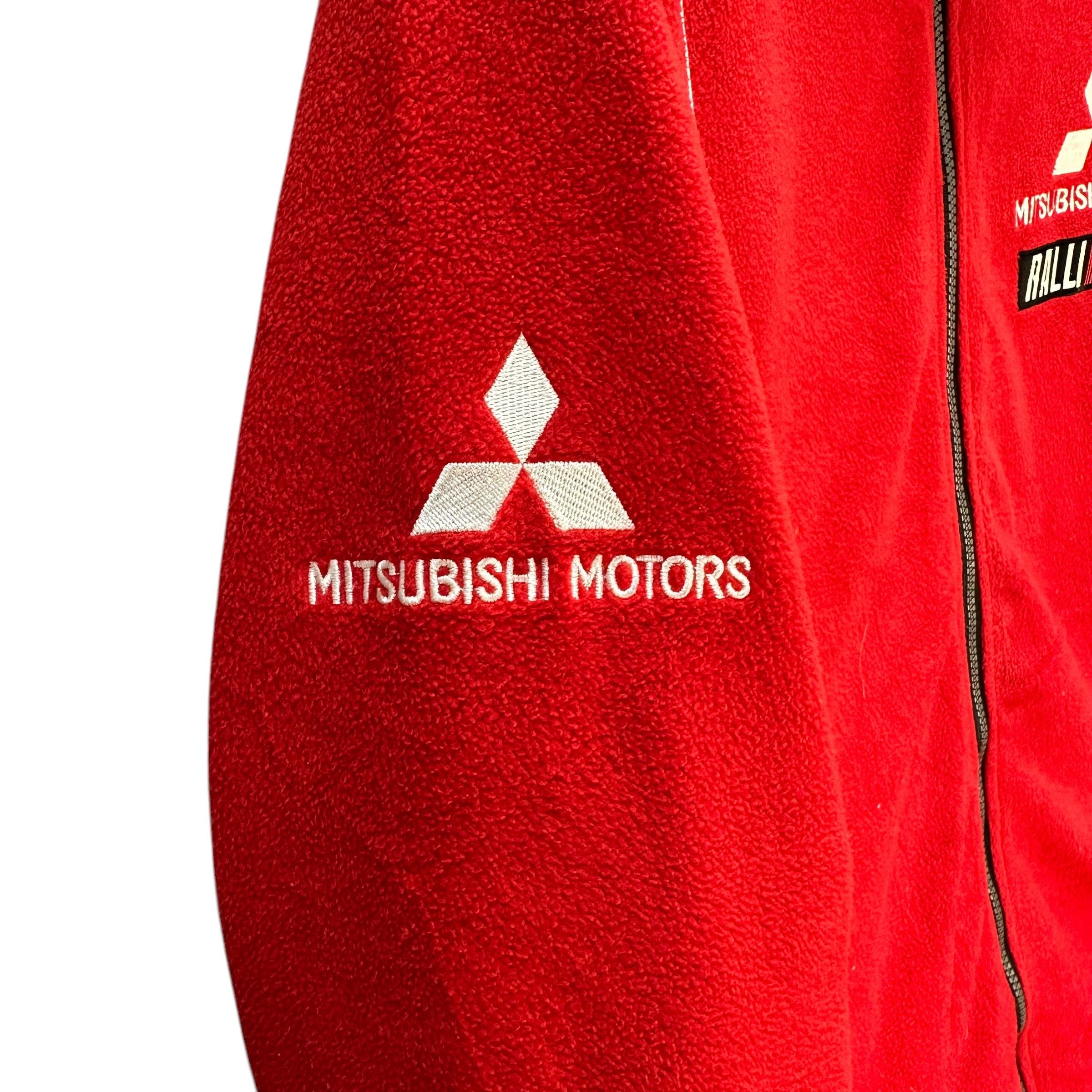 Vintage Vintage 90's MITSUBISHI RALLI ART Fleece Jacket #A71-1732 Size US L / EU 52-54 / 3 - 7 Thumbnail