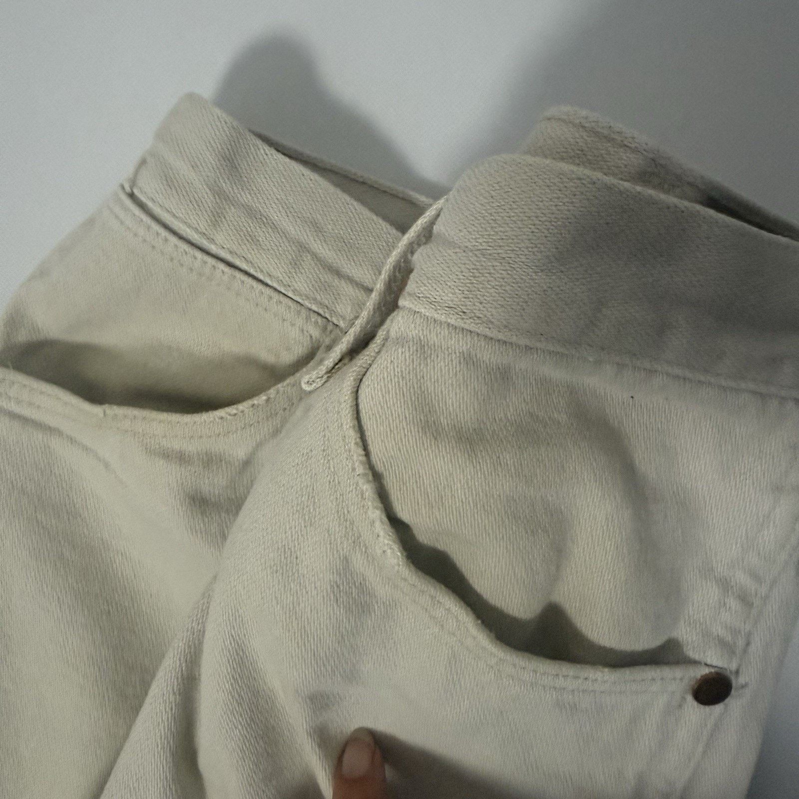 Wrangler Vintage 90s Wrangler 13mwz Tan original fit cowboy jeans Size US 33 - 8 Thumbnail