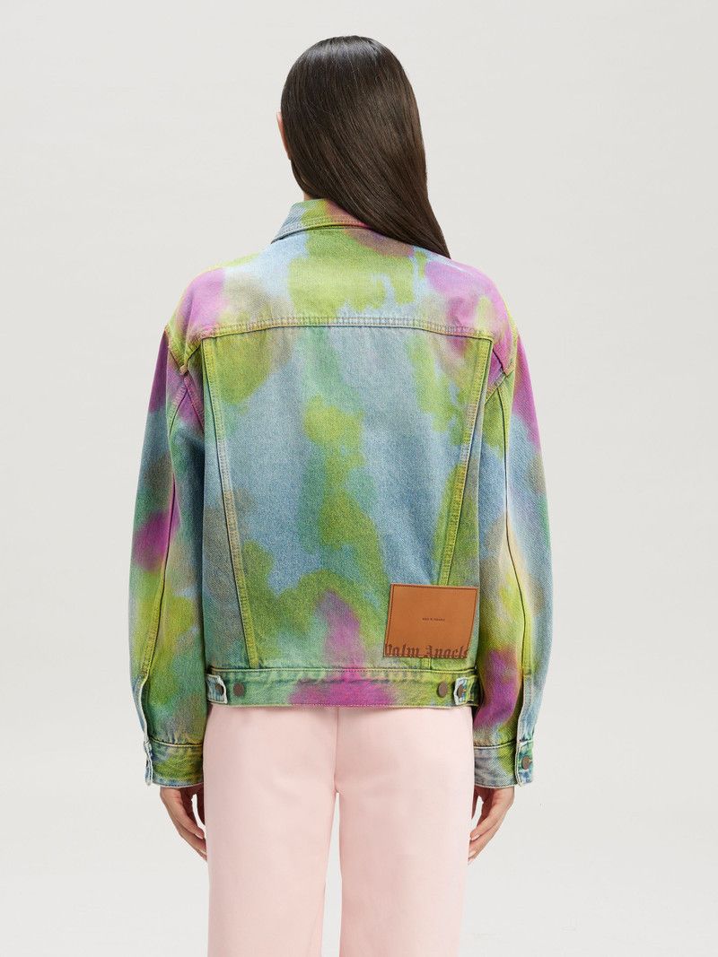 Palm Angels o1y1125 Denim Jacket in Multicolor Size XS / US 0-2 / IT 36-38 - 4 Thumbnail