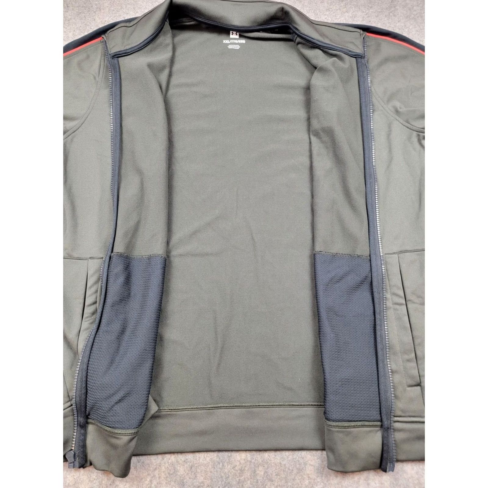 Under Armour Under Armour Jacket Mens 2XL Green Full Zip Unstoppable Essential Track Jacket Size US XXL / EU 58 / 5 - 7 Thumbnail