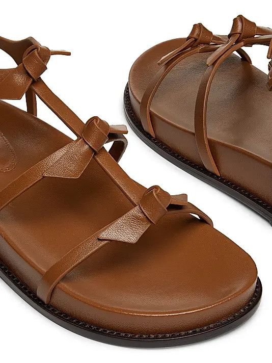 Alexandre Birman os11x0326 Slim Lolita Leather Sandals in Brown Size US 9 / IT 39 - 5 Thumbnail
