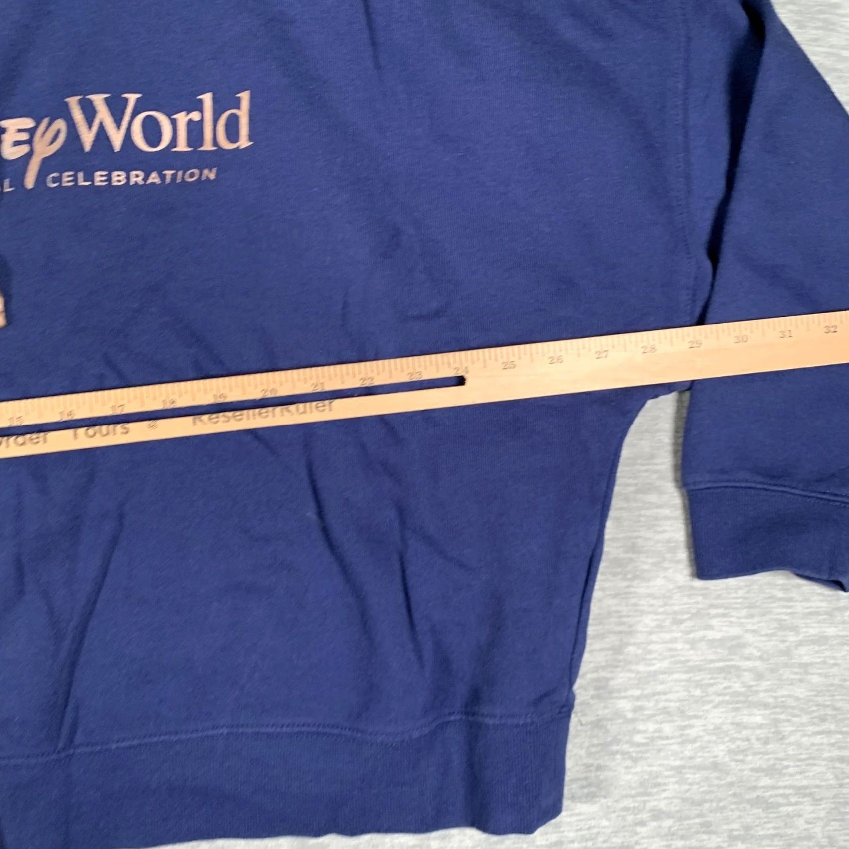 Disney Disney Hoodie Womens 3X Blue Walt Disney World 50th Anniversary Pullover Fleece Size XXL / US 16-18 / IT 52-54 - 7 Thumbnail