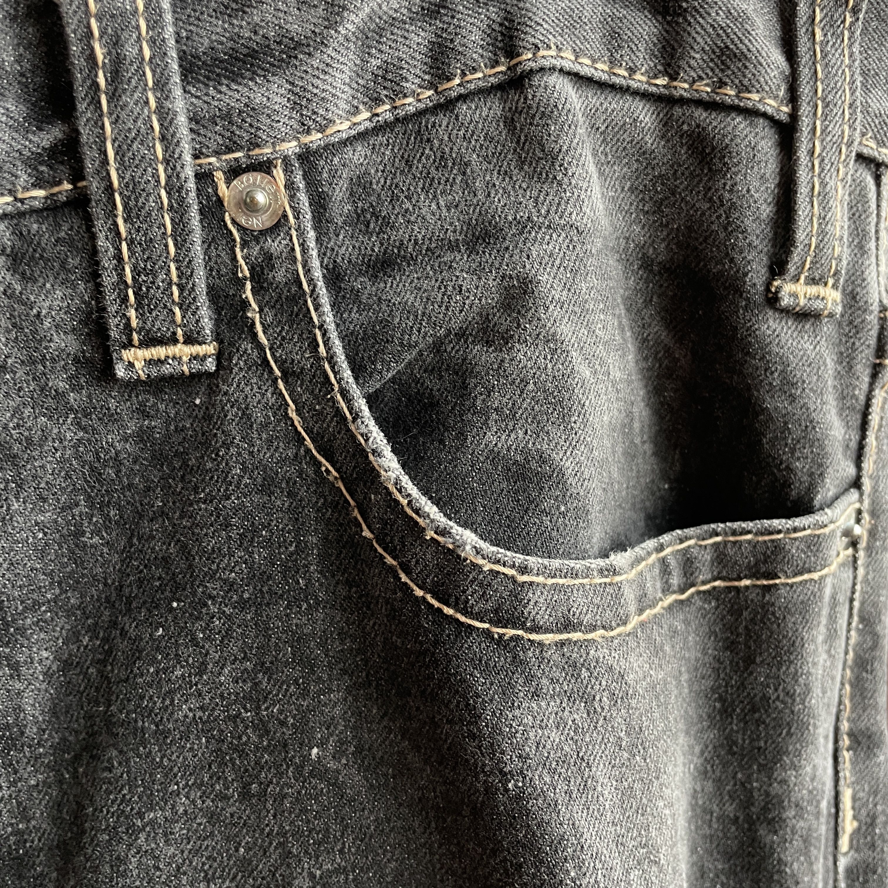 Neil Barrett Neil Barrett Vintage Bootcut Distressed Washed Black Denim Size US 38 / EU 54 - 13 Thumbnail