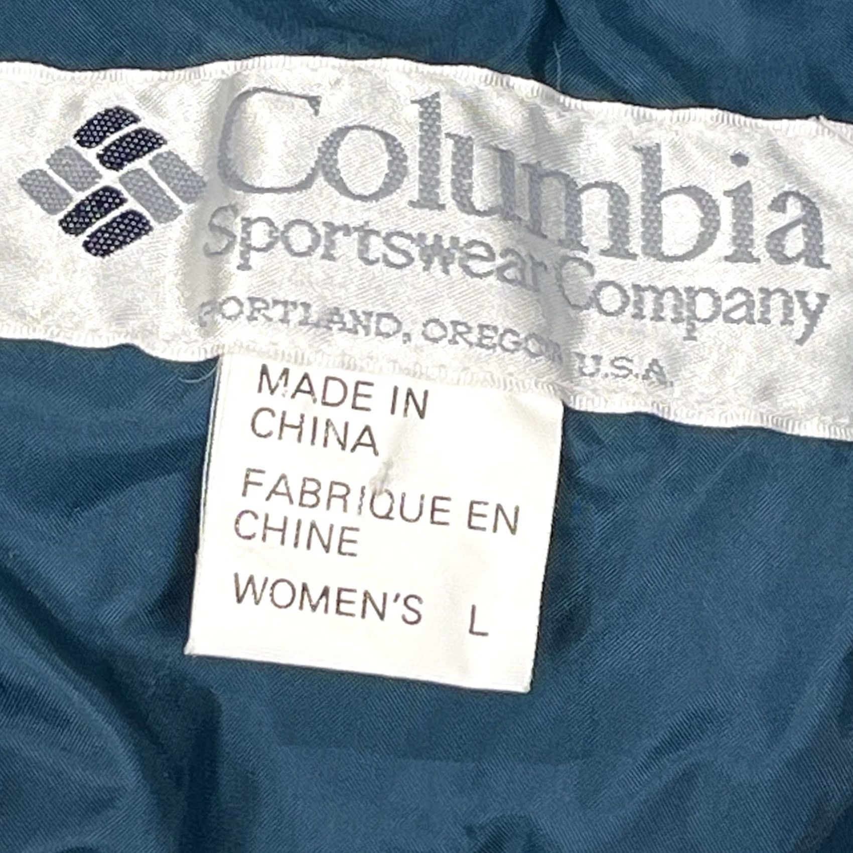 Vintage VTG 90s Columbia Vamoose 3-in-1 Jacket Women's L Green Nylon Winter Hooded Windproof Waterproof Zip Pockets Size L / US 10 / IT 46 - 6 Thumbnail