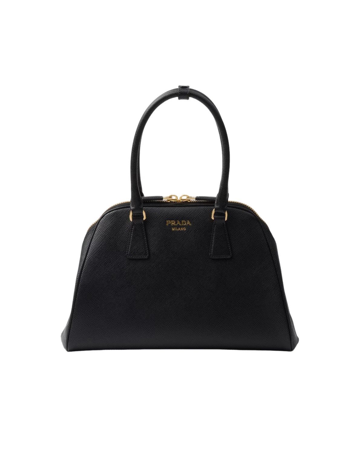 Prada PRADA Medium Black Saffiano Leather Top Handle Bag New Size ONE SIZE - 1 Thumbnail