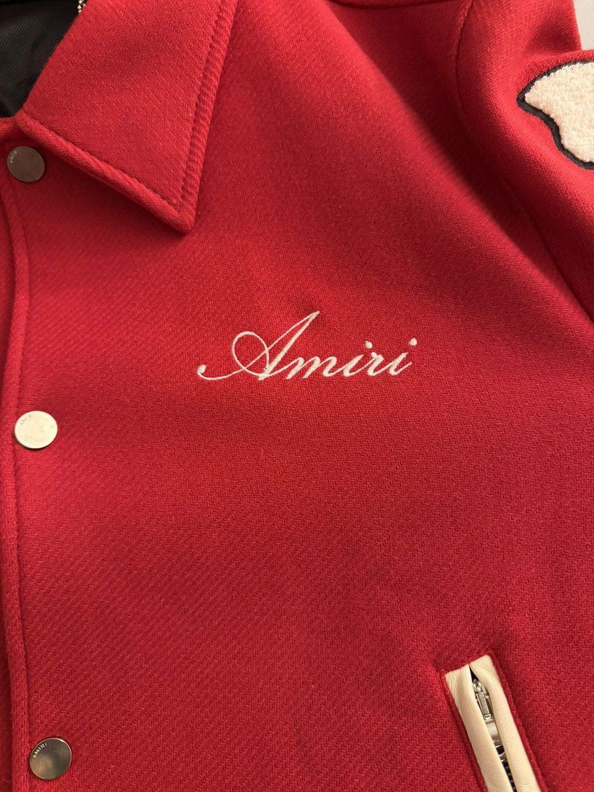 Amiri Amiri Bones Wool Jacket - Red Size US L / EU 52-54 / 3 - 4 Thumbnail