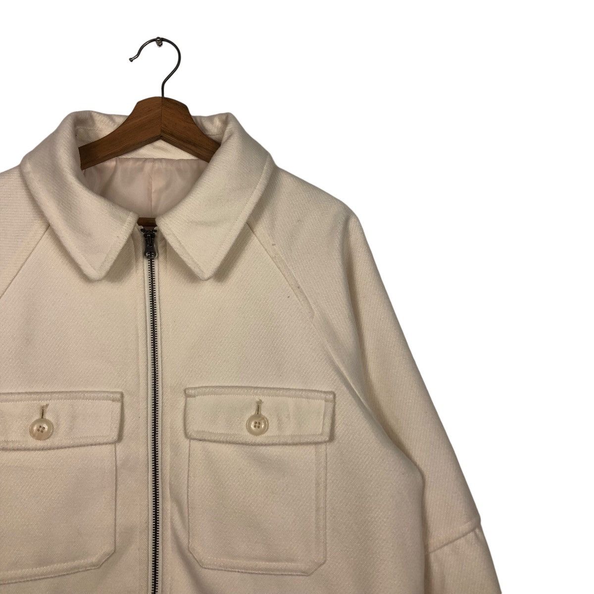 Japanese Brand 📌Vintage Cropped Wool Biker Jacket GU Size US XL / EU 56 / 4 - 7 Thumbnail