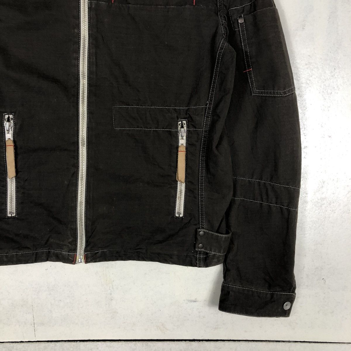 Japanese Brand 📌CROPPED BIKER JACKET ZIPPER BALL Size US M / EU 48-50 / 2 - 7 Thumbnail