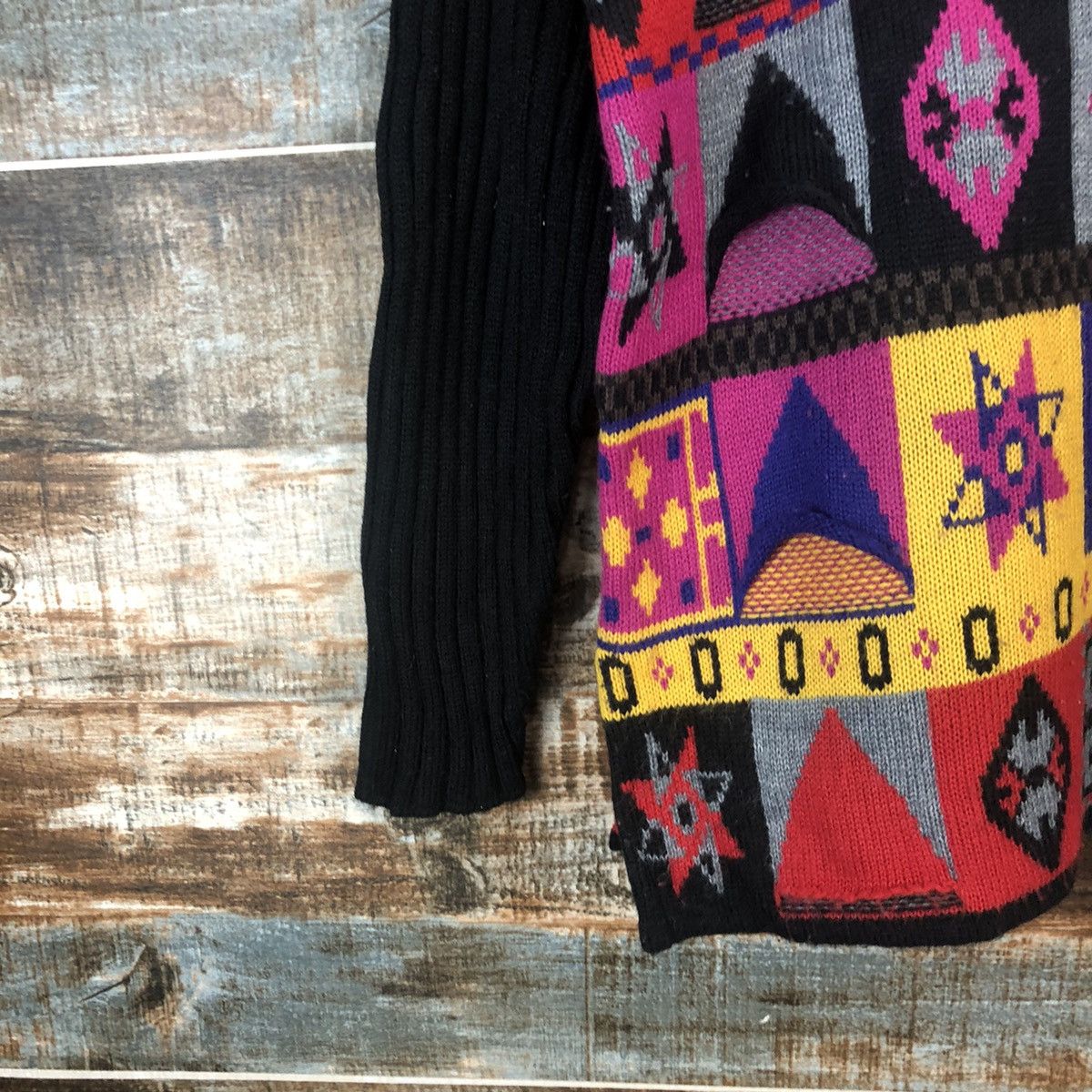 Vintage Mimo Salip Red vintage art Knitwear #A2001 Size M / US 6-8 / IT 42-44 - 8 Thumbnail