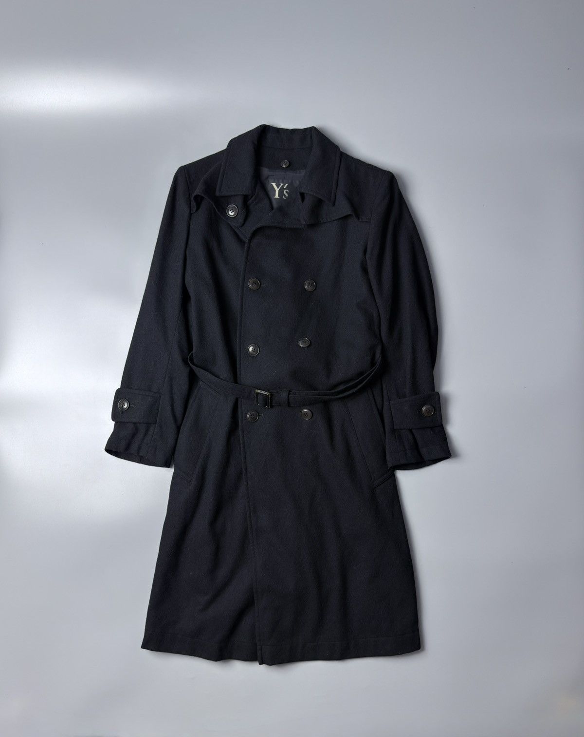 Yohji Yamamoto Vintage Y’s Yohji Yamamoto Belted Trench Coat Size US M / EU 48-50 / 2 - 1 Thumbnail