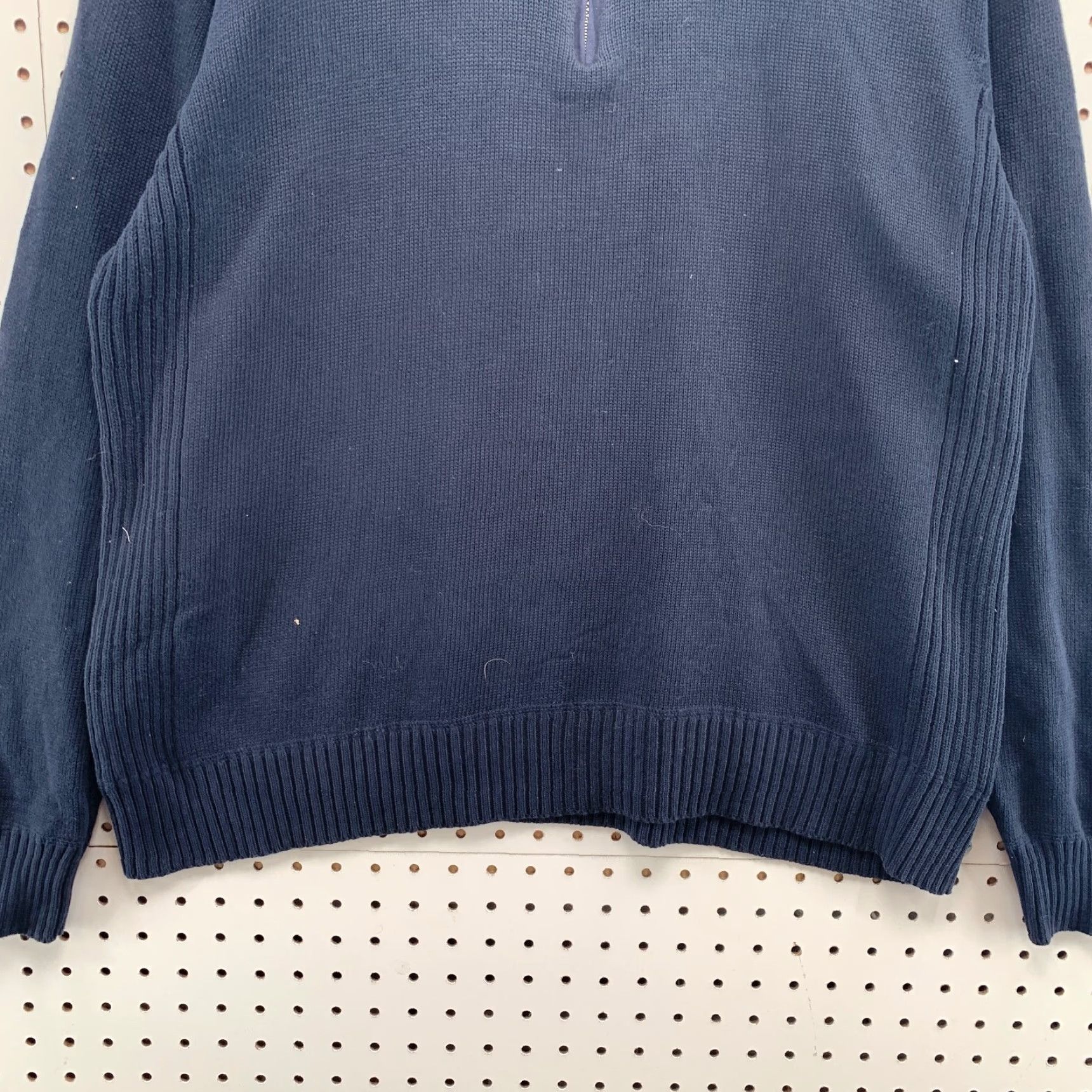 Oscar De La Renta VINTAGE Oscar de la Renta Mock Neck Knit Sweater Adult XL Solid Navy Blue Casual Mens Size US XL / EU 56 / 4 - 5 Thumbnail