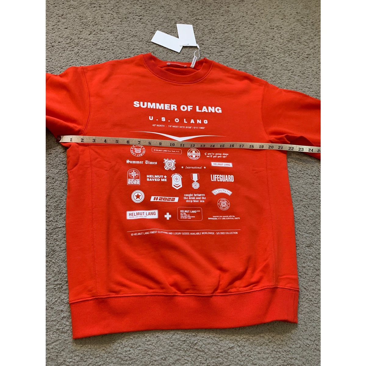 Helmut Lang HELMUT LANG BADGE CREWNECK SWEATSHIRT Size US XS / EU 42 / 0 - 10 Thumbnail