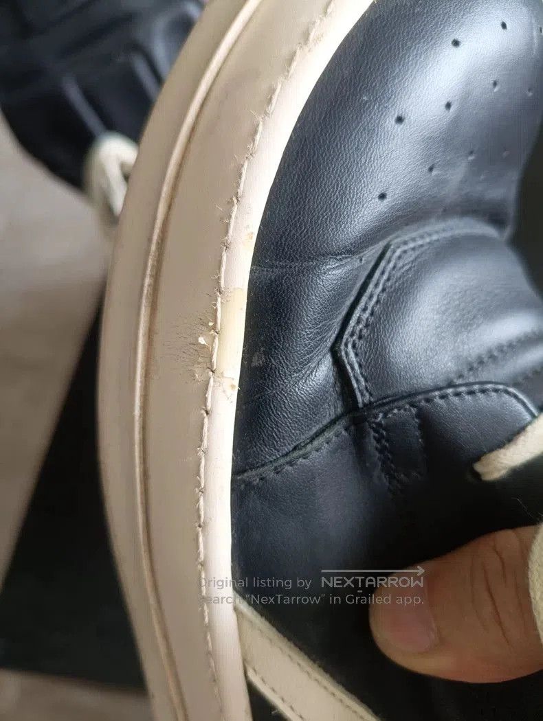 Rick Owens Rick Owens Black and White Fashion Sneakers. Size US 10.5 / EU 43-44 - 6 Thumbnail