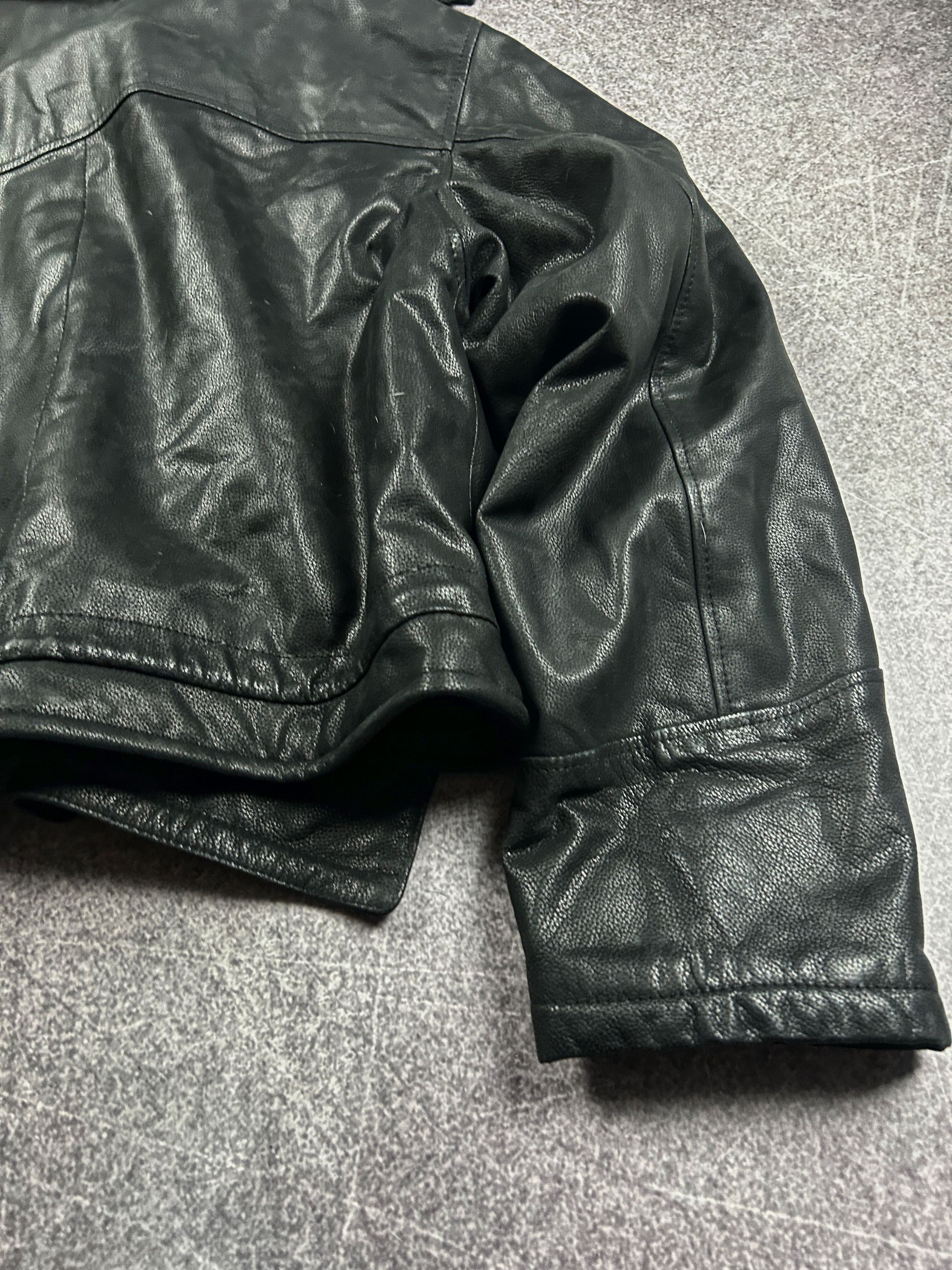 Hysteric Glamour VTG BALENCIAGA OPIUM CARTI STYLE CROPPED LEATHER JACKET Y2K Size US L / EU 52-54 / 3 - 16 Thumbnail