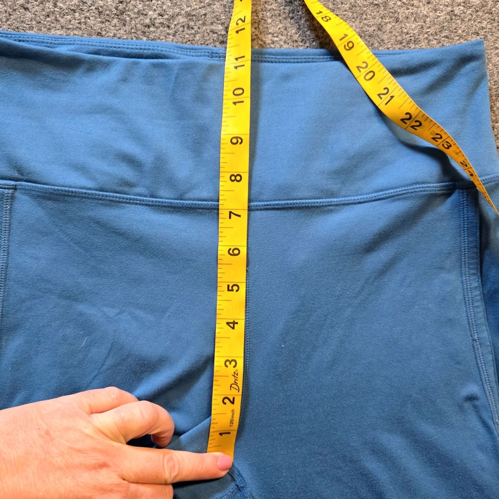 Free People Free People Pants Womens Large Blue Stretch Legging Workout Cropped Athleisure Size 36" / US 14 / IT 50 - 5 Thumbnail