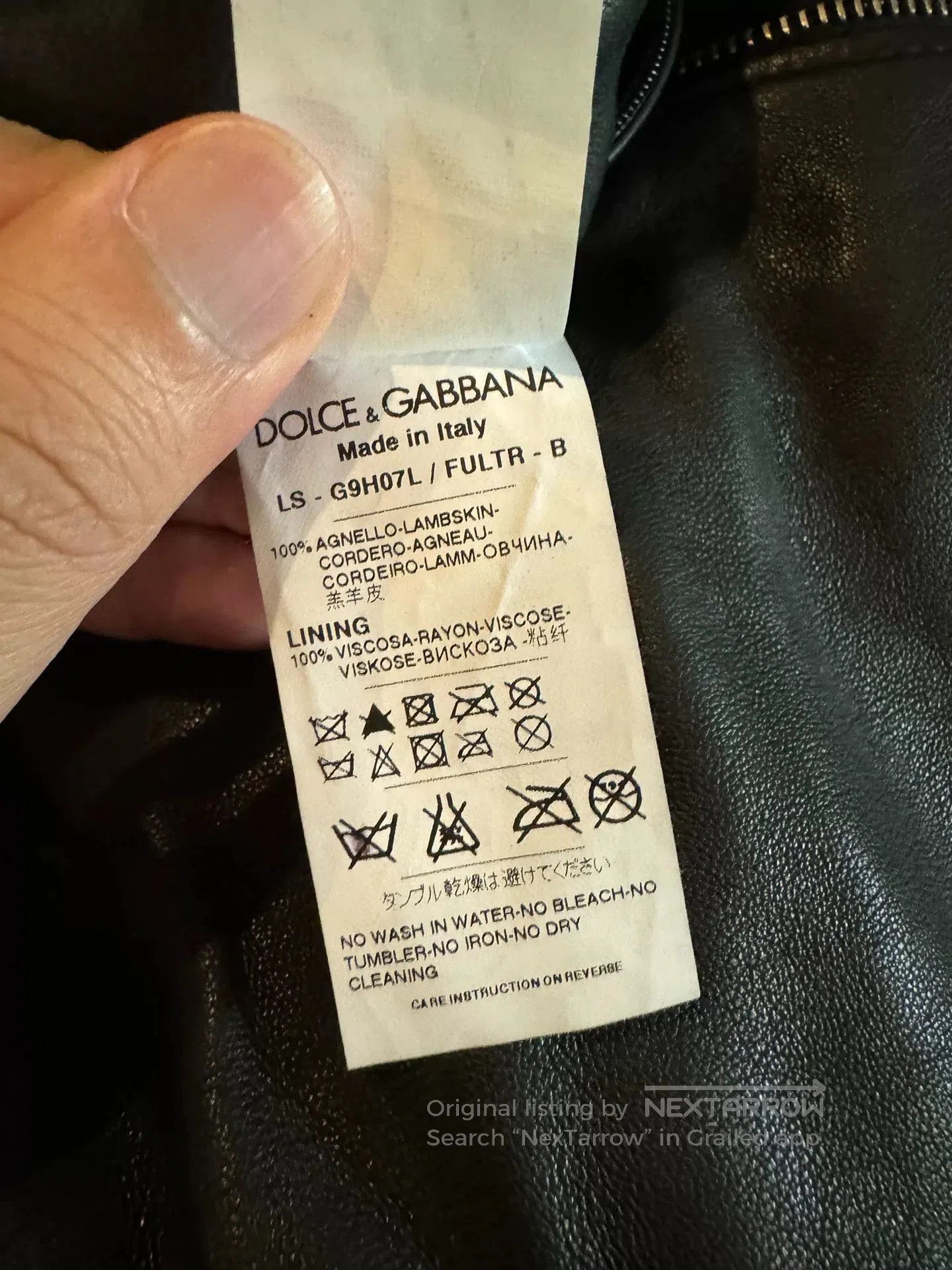 Dolce & Gabbana black leather motorcycle jacket by dolce&gabbana. Size US M / EU 48-50 / 2 - 6 Thumbnail
