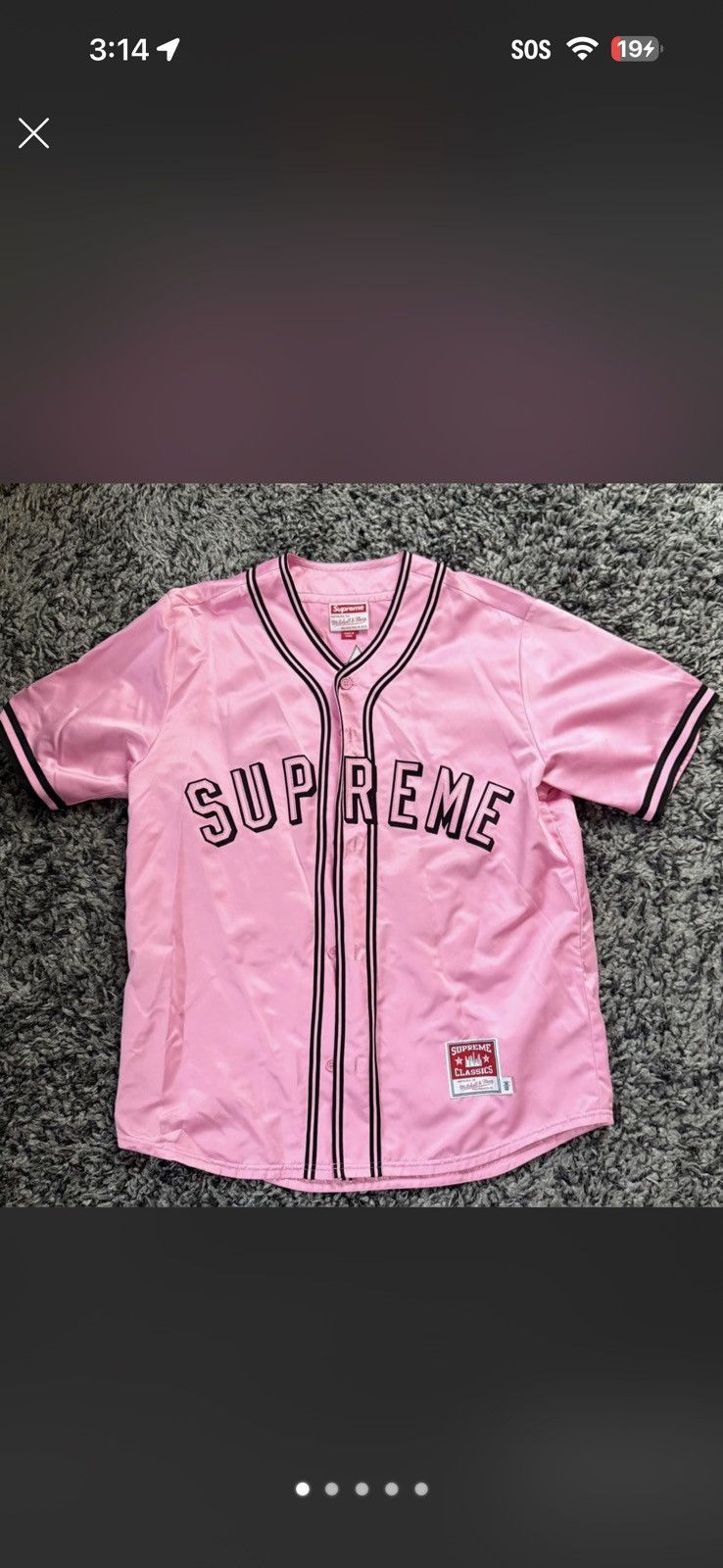 Supreme Satin Baseball Jersey | Grailed