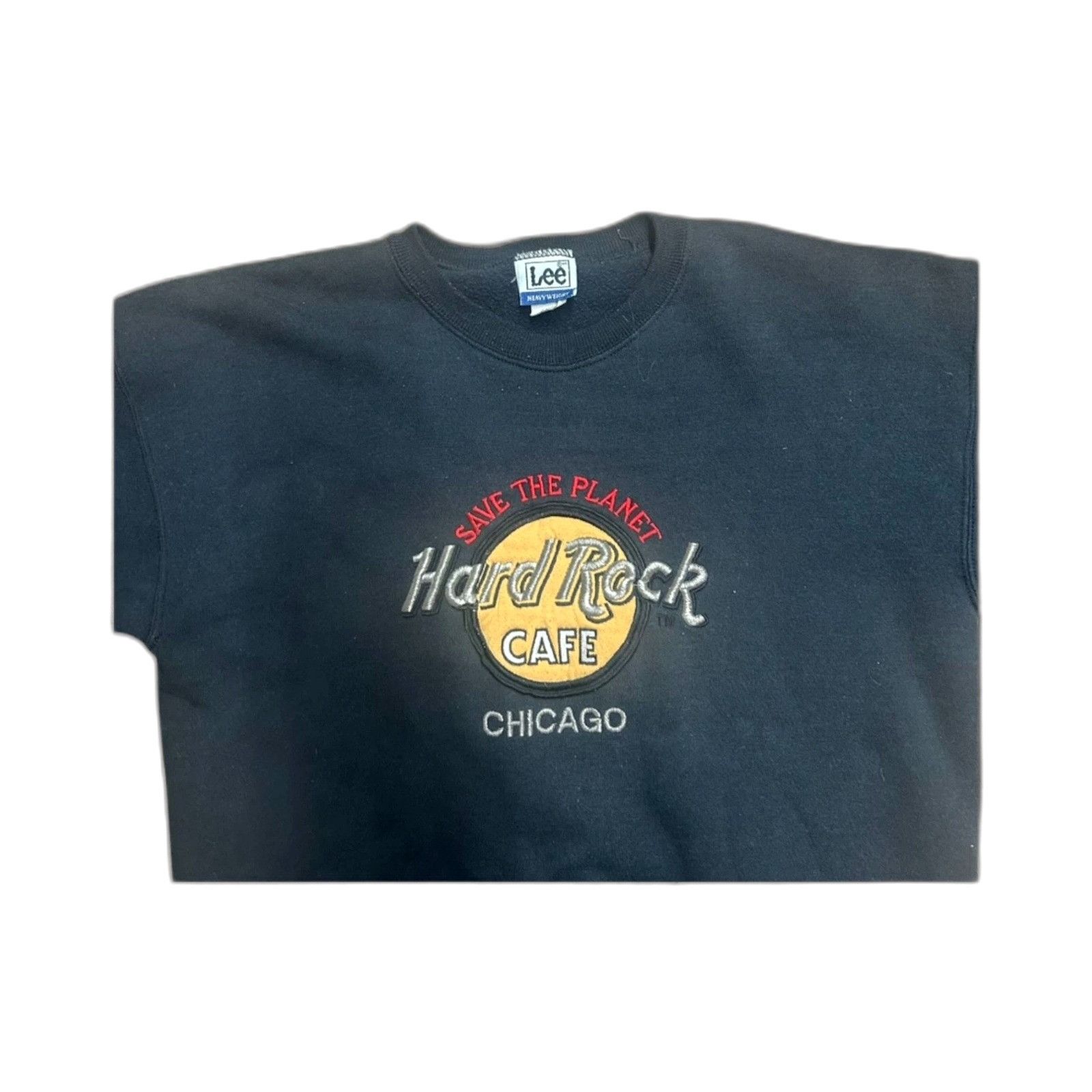 Hard Rock Cafe Vintage 90s Hard Rock Cafe Lee Chicago Sportswear Retro Crew Size US XL / EU 56 / 4 - 2 Thumbnail