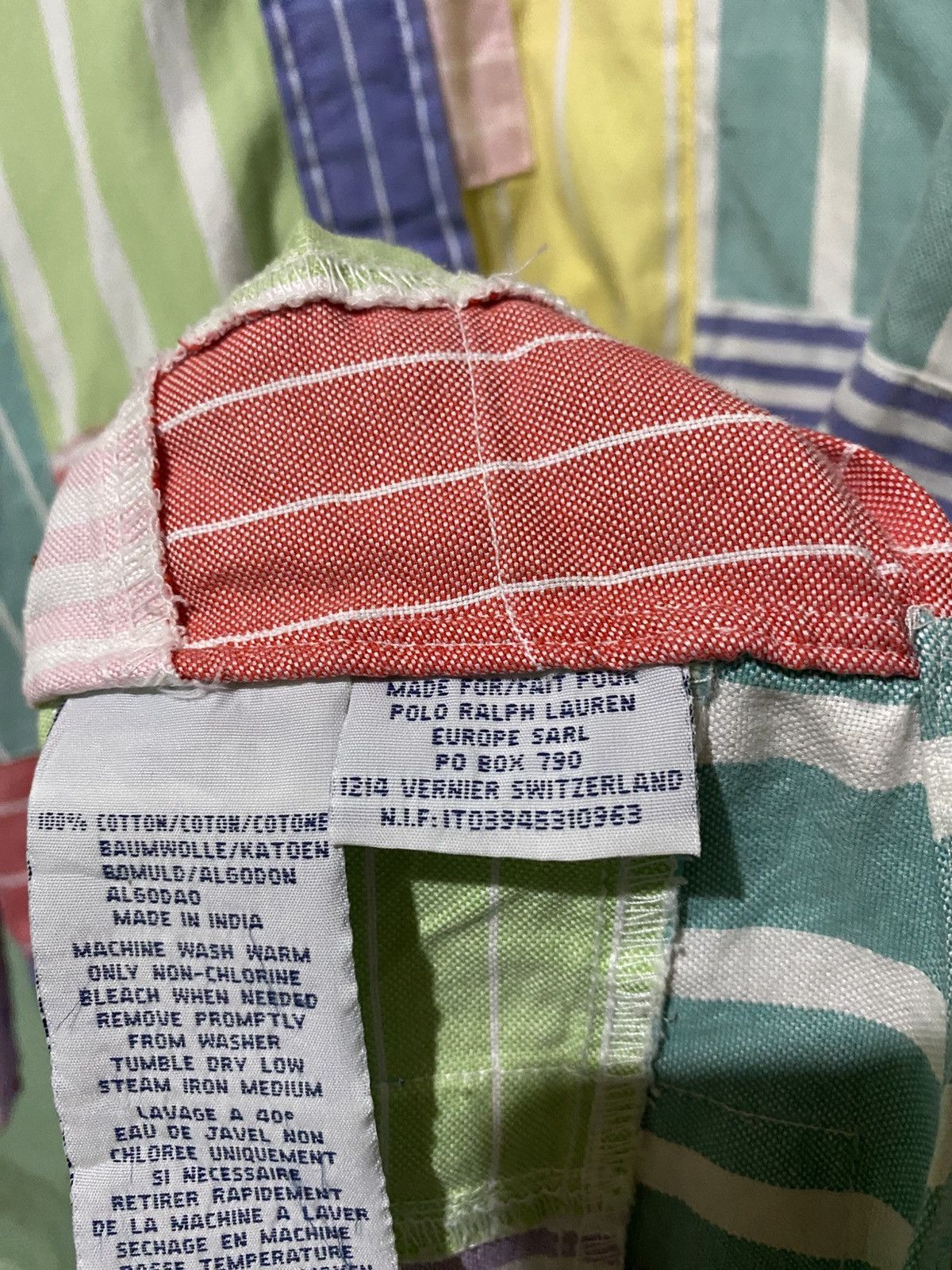 Polo Ralph Lauren POLO RALPH LAUREN PATCHWORK SHIRT 3/4 SLEEVE Size US L / EU 52-54 / 3 - 7 Thumbnail