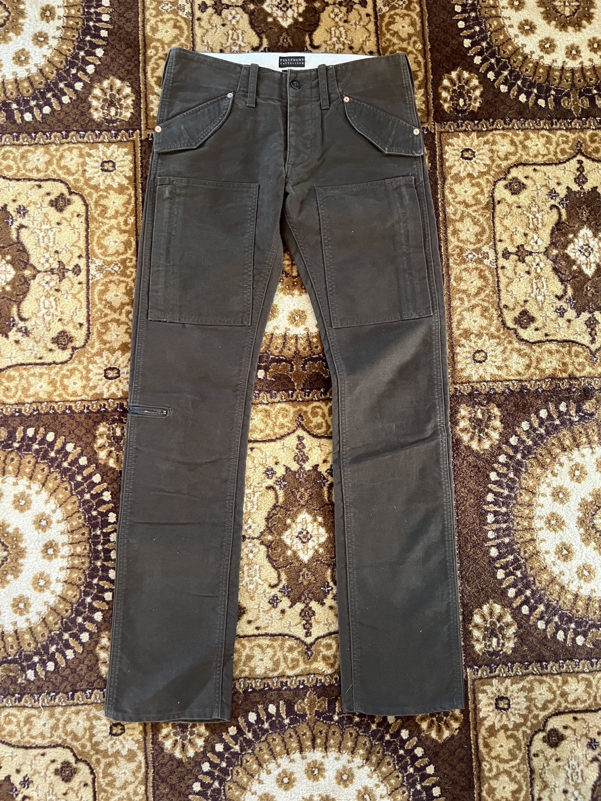Full Count & Co. Fullcount army cargo pants riri zip rare Size US 28 / EU 44 - 1 Thumbnail