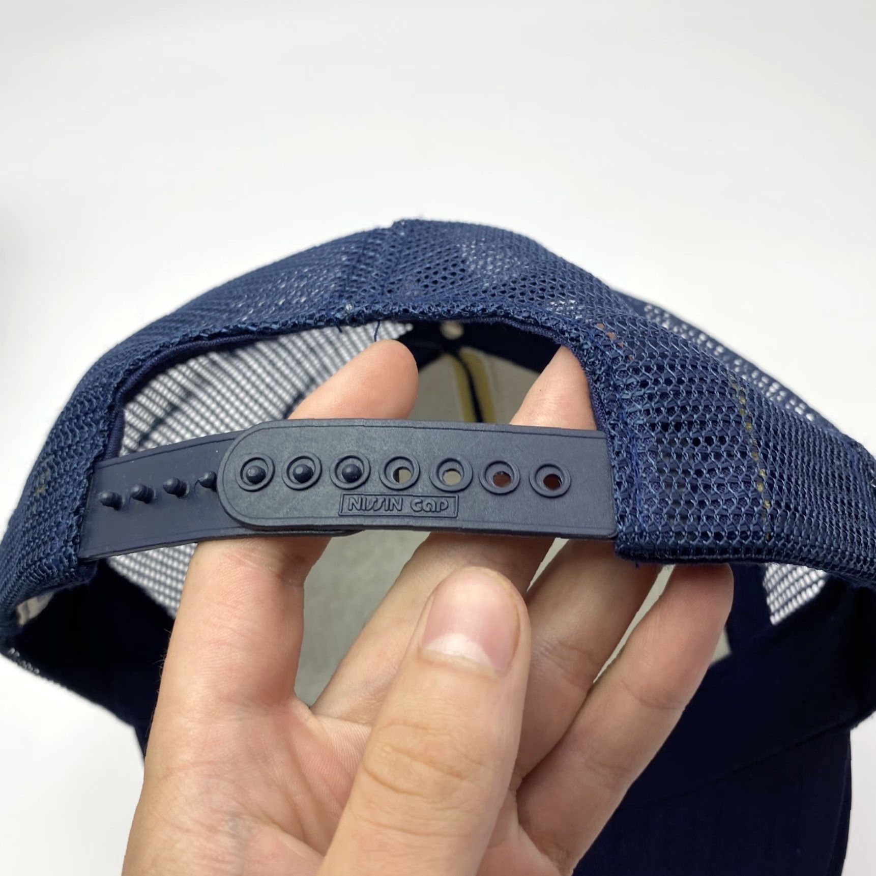 Vintage VTG 80S AVIATION CAP Hat Trucker Nissin Patch MILITARY AIRCRAFT Blue Snapback One Size Mens Cayman? Size ONE SIZE - 5 Thumbnail