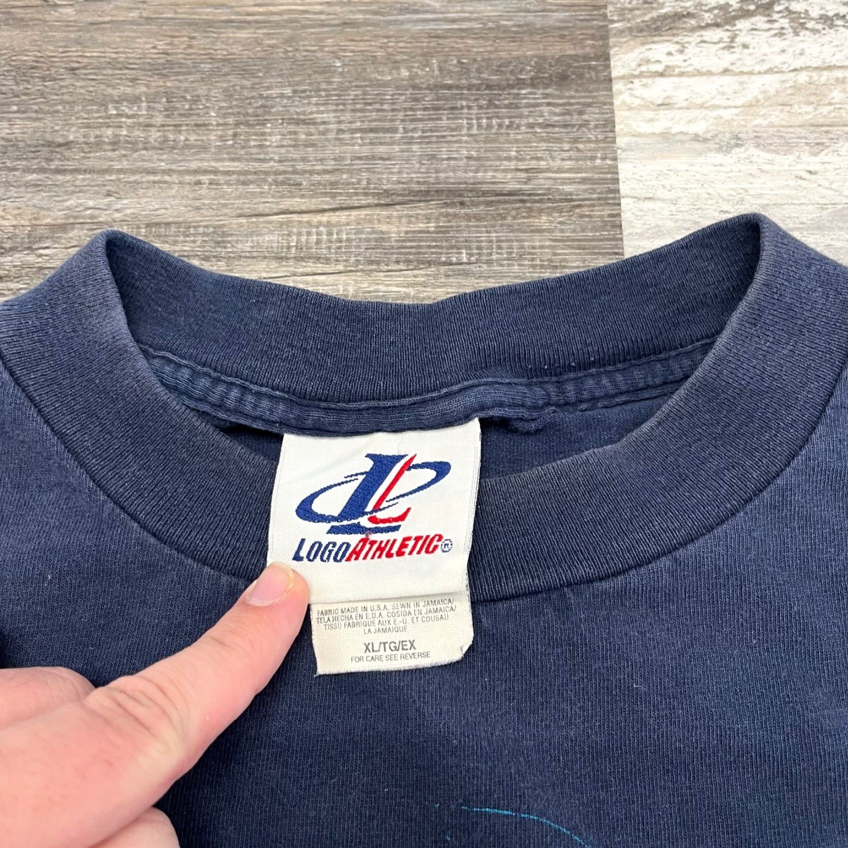 Logo Athletic VINTAGE Logo Athletic NFL Denver Broncos Blue Mens XL Football USA Made T-Shirt Size US XL / EU 56 / 4 - 3 Thumbnail
