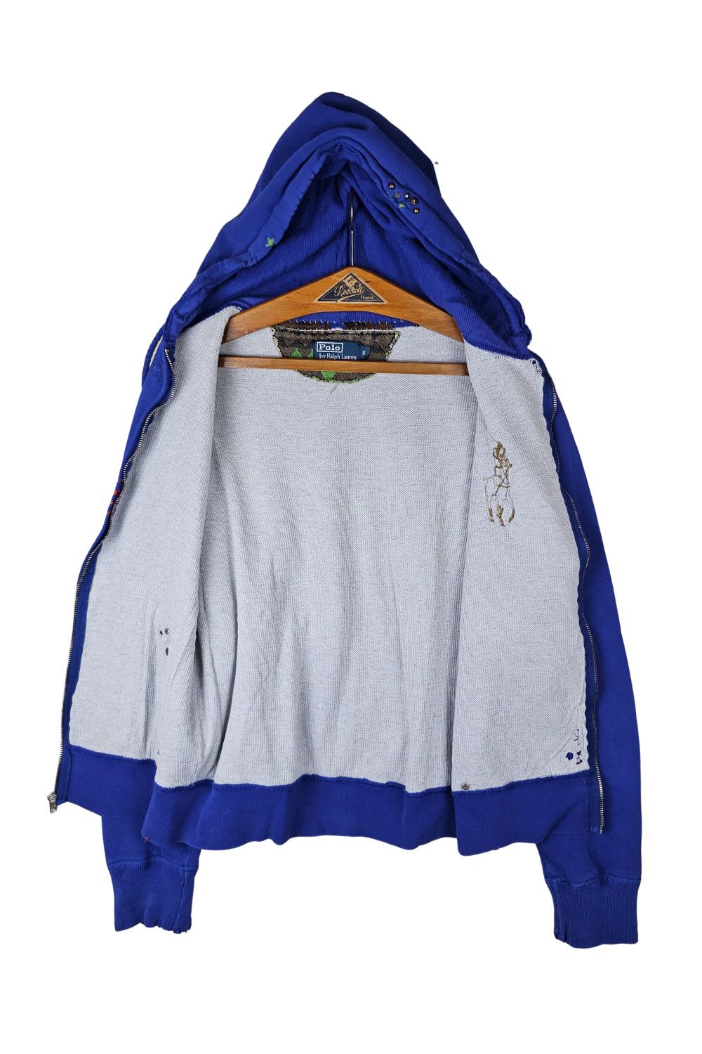 Polo Ralph Lauren 2006 PRL“Big Pony” Thermal-Lined Zip Hoodie - Royal Blue - S Size US S / EU 44-46 / 1 - 3 Thumbnail