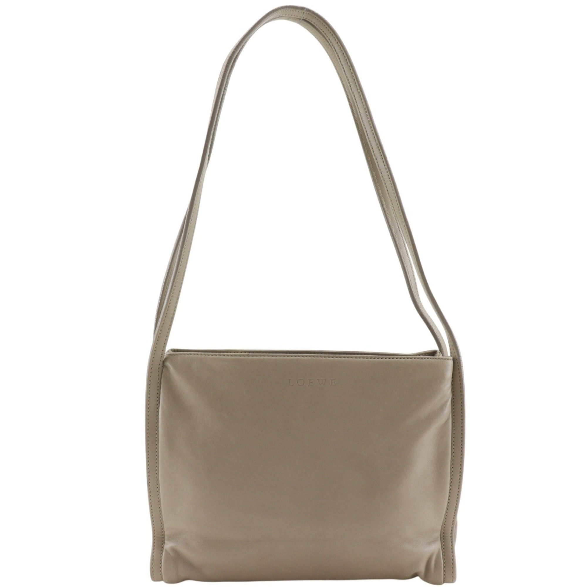 Loewe Loewe Shoulder Bag, Lambskin, Beige, A5 Size, Women's Size ONE SIZE - 1 Thumbnail