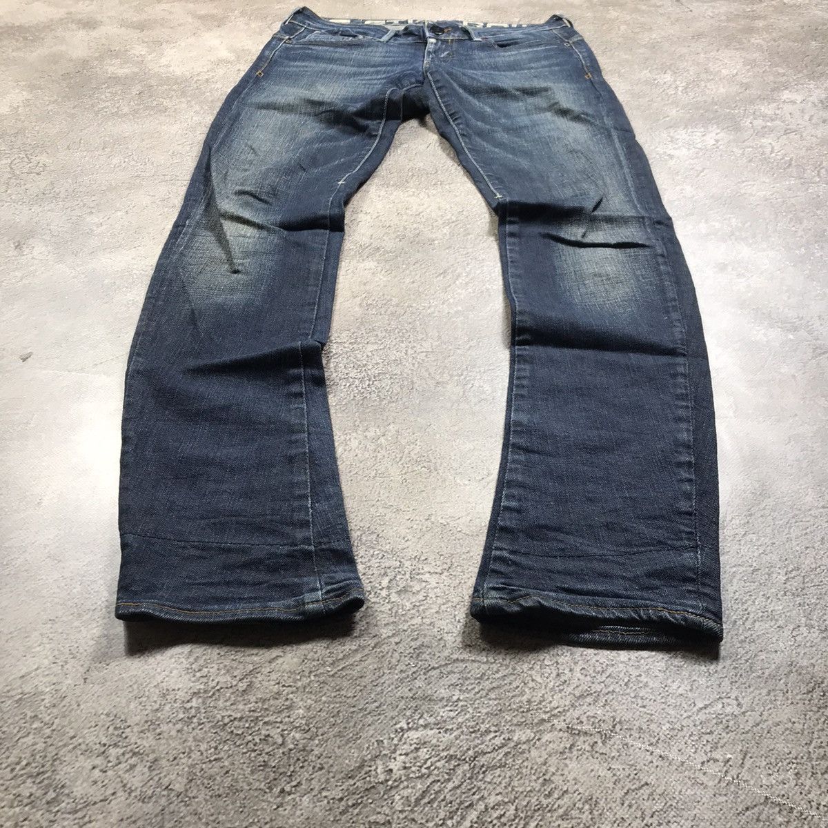 Vintage Vintage 90s G-Star Distressed Flared Jeans Grunge Low Rise 3 Size US 30 / EU 46 - 1 Thumbnail