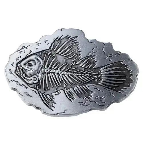 Other Fossil Fish Skeleton belt buckle ( no belt ) Size ONE SIZE - 1 Thumbnail