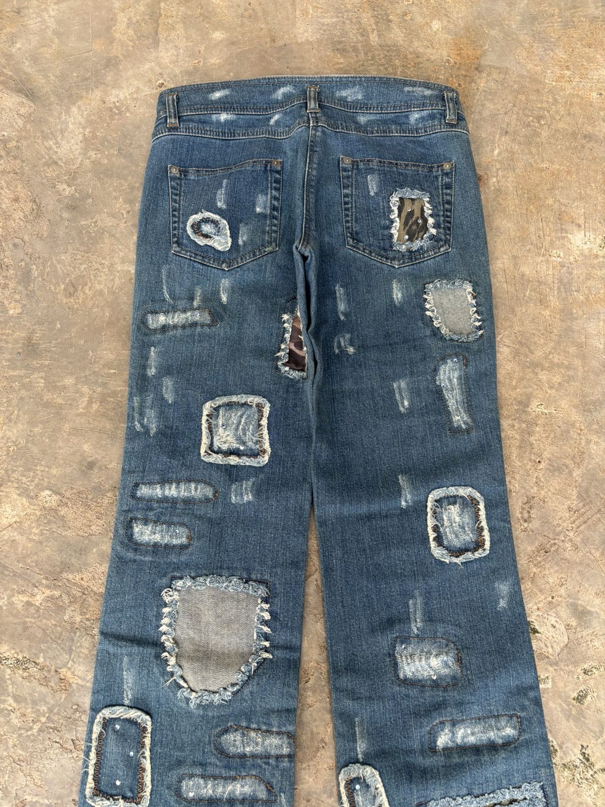 Hysteric Glamour × Japanese Brand Distressed Denim Japanese Luxury Style Jeans Size US 30 / EU 46 - 3 Thumbnail