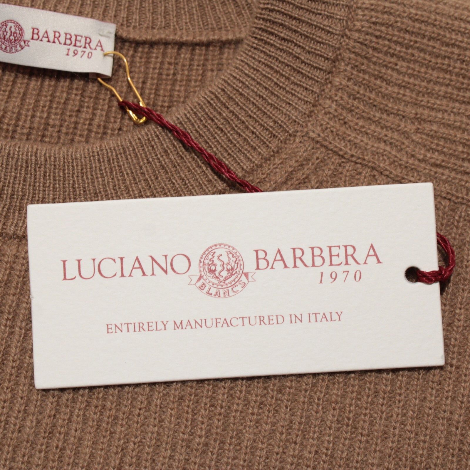 Luciano Barbera Luciano Barbera Sweater Size US M in Brown Size US M / EU 48-50 / 2 - 2 Thumbnail