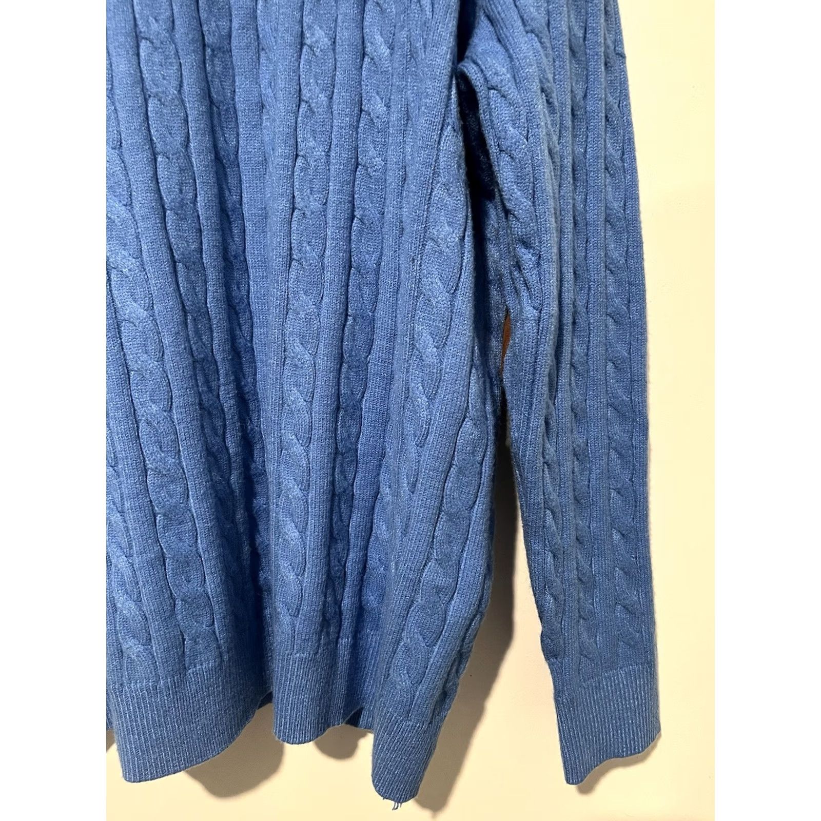Vintage NWT Unbranded Men’s Cable Knit Pullover Sweater Stand Collar Button Large L Sweater Winter Casual Travel Size US L / EU 52-54 / 3 - 4 Thumbnail