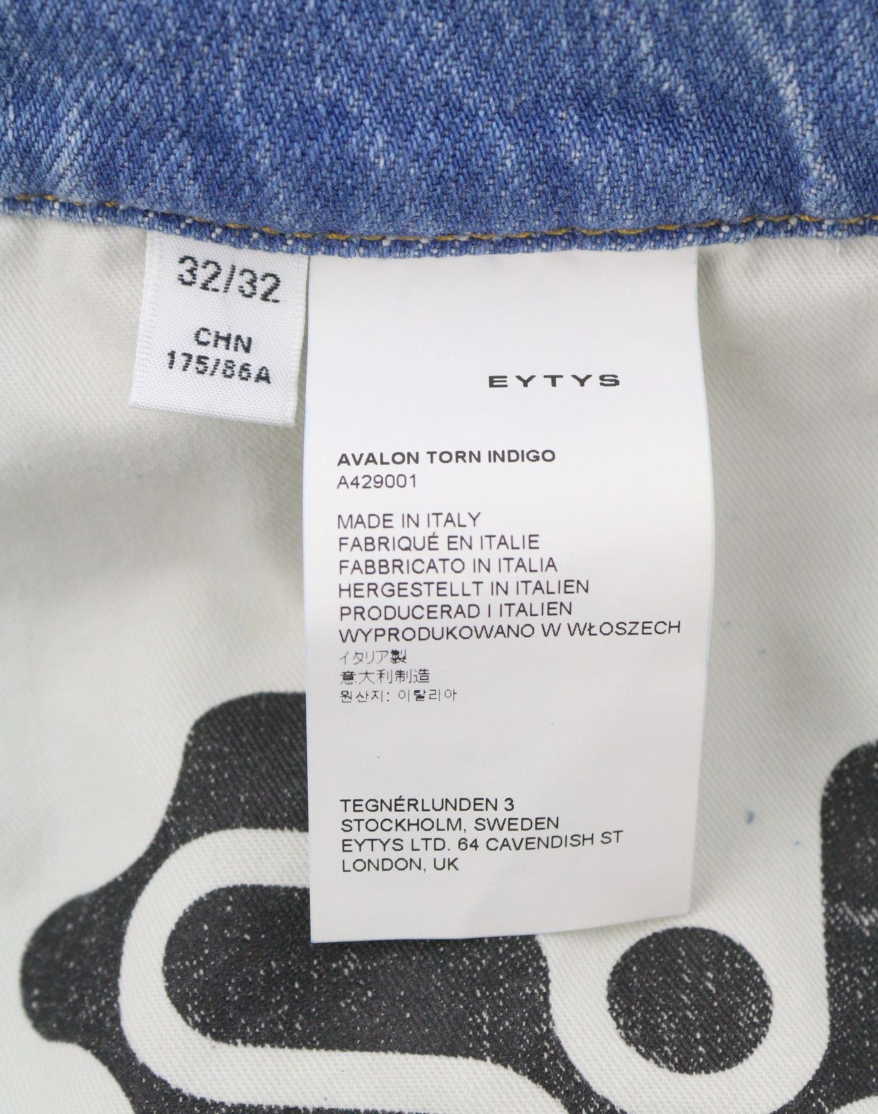 Eytys AVALON TORN INDIGO BOOTCUT W32/L32 RRP370 88892 Size US 32 / EU 48 - 9 Thumbnail