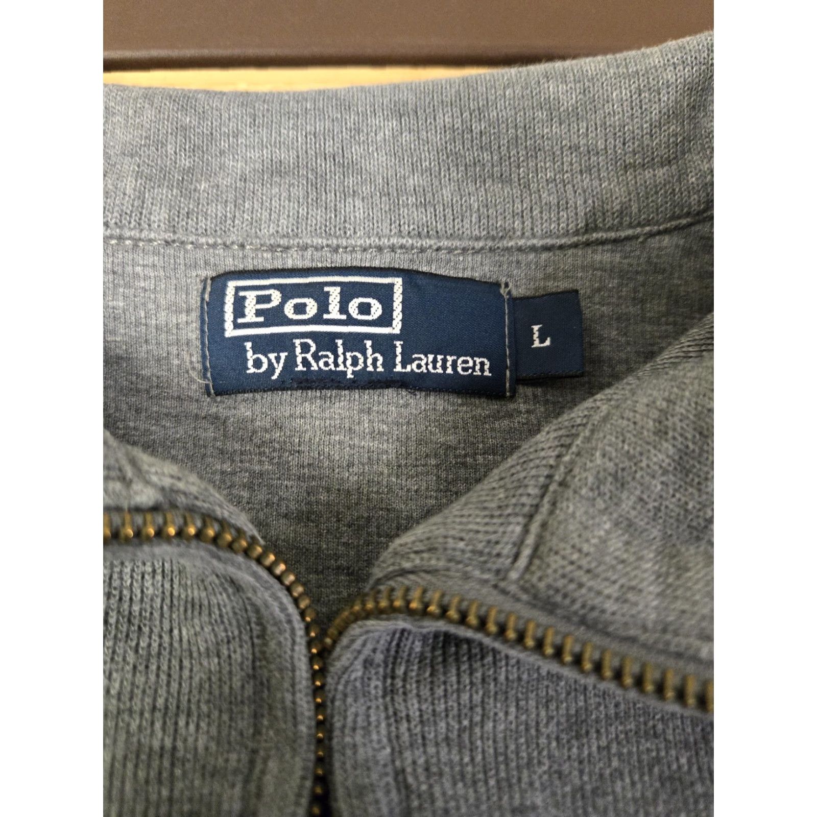Polo Ralph Lauren Polo Ralph Lauren Sweater Mens Large Gray Quarter Zip Mock Neck Knit Size US L / EU 52-54 / 3 - 5 Thumbnail