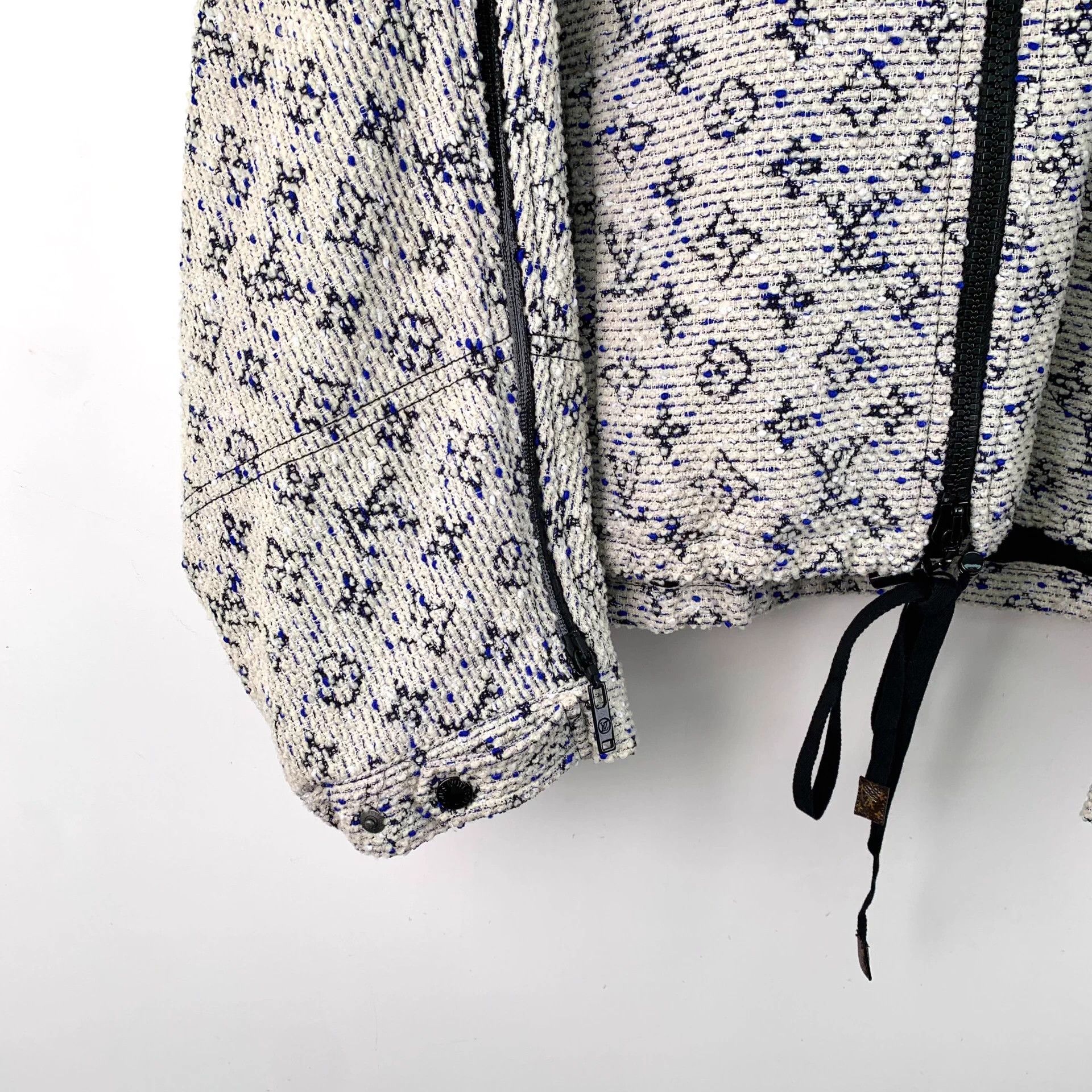 Louis Vuitton LW0169 Louis Vuitton color-blocked logo l tweed jacket Size S / US 4 / IT 40 - 4 Thumbnail
