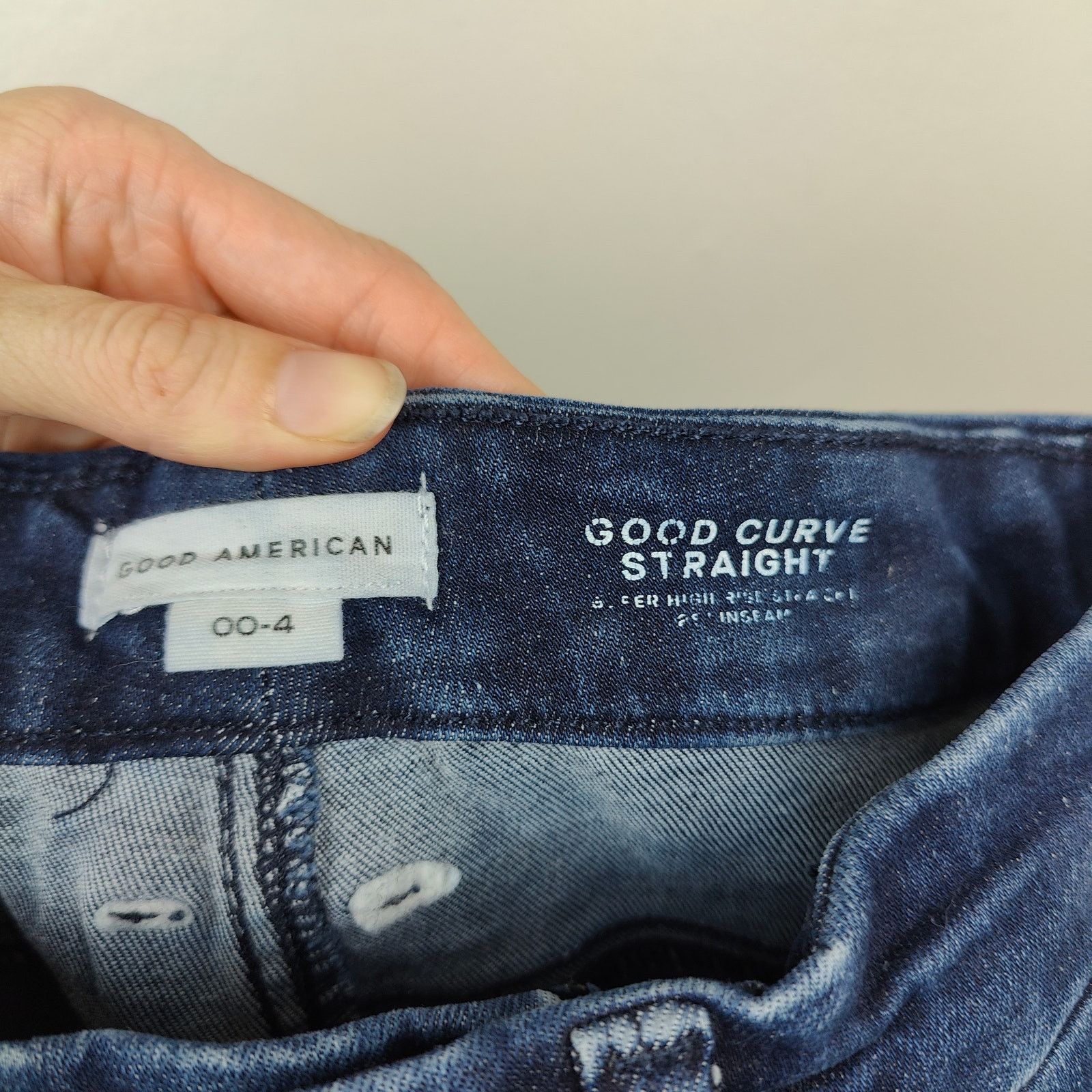 Good American Good American Always Fits Good Curve Straight Jeans 00-4 Size 27" / US 4 / IT 40 - 5 Thumbnail