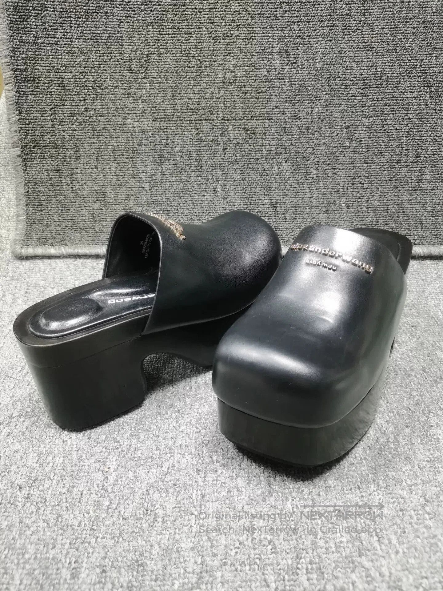 Alexander Wang Alexander Wang Black Leather Mules 35. Size US 4 / IT 34 - 4 Thumbnail