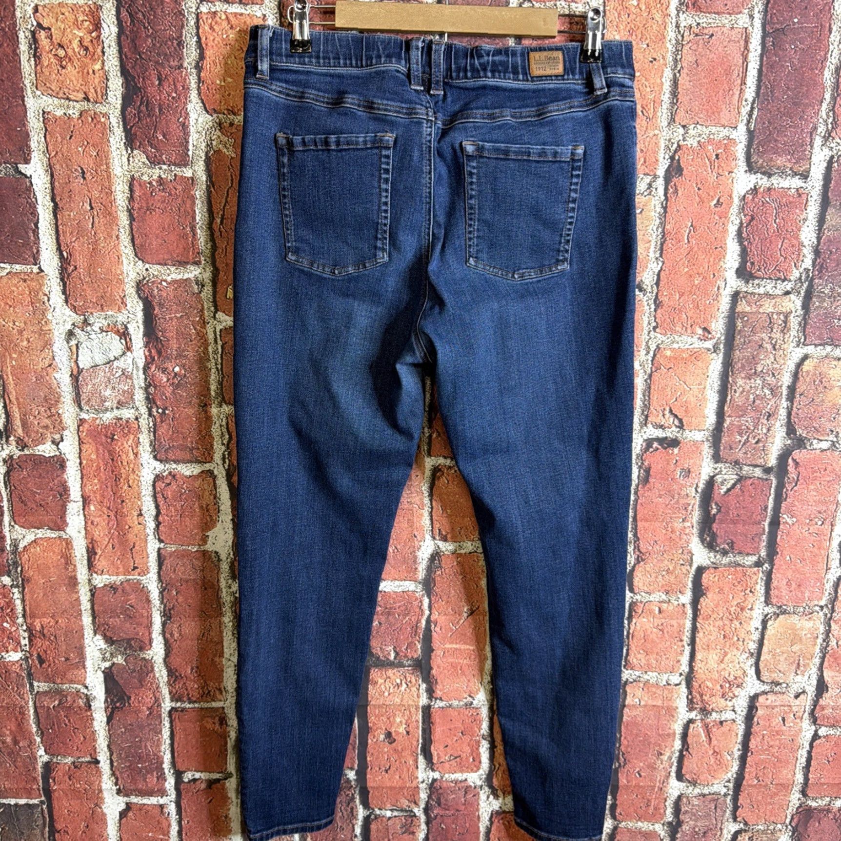 Vintage LL Bean Jeans Womens 14 Reg Skinny Leg High Rise Favorite Fit Size 36" / US 14 / IT 50 - 3 Thumbnail