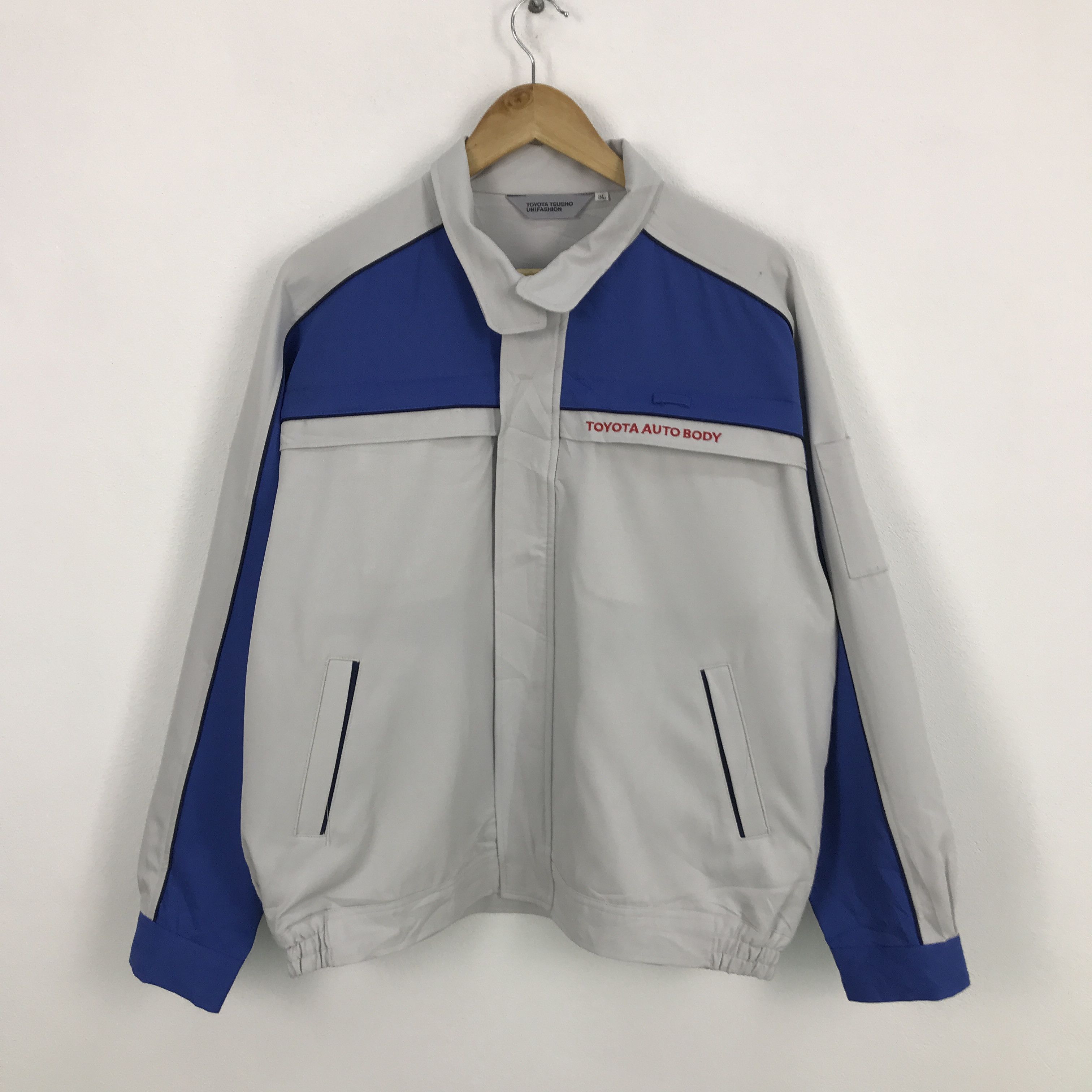 Japanese Brand Toyota auto body work uniform jacket up zipper jacket Size US XL / EU 56 / 4 - 1 Thumbnail