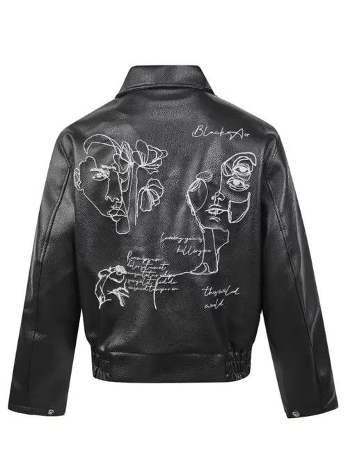 Japanese Brand Vintage Street Punk Aged PU Leather Jacket Coat Size US M / EU 48-50 / 2 - 5 Thumbnail