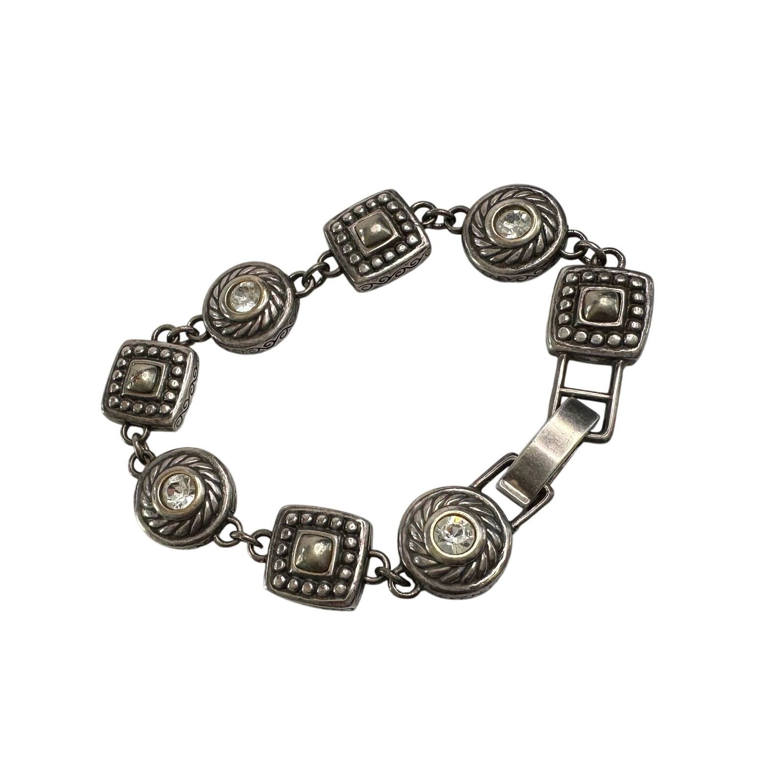 Brighton Brighton Heiress Crystal Link Bracelet, Hearts on Back Side Size ONE SIZE - 1 Thumbnail