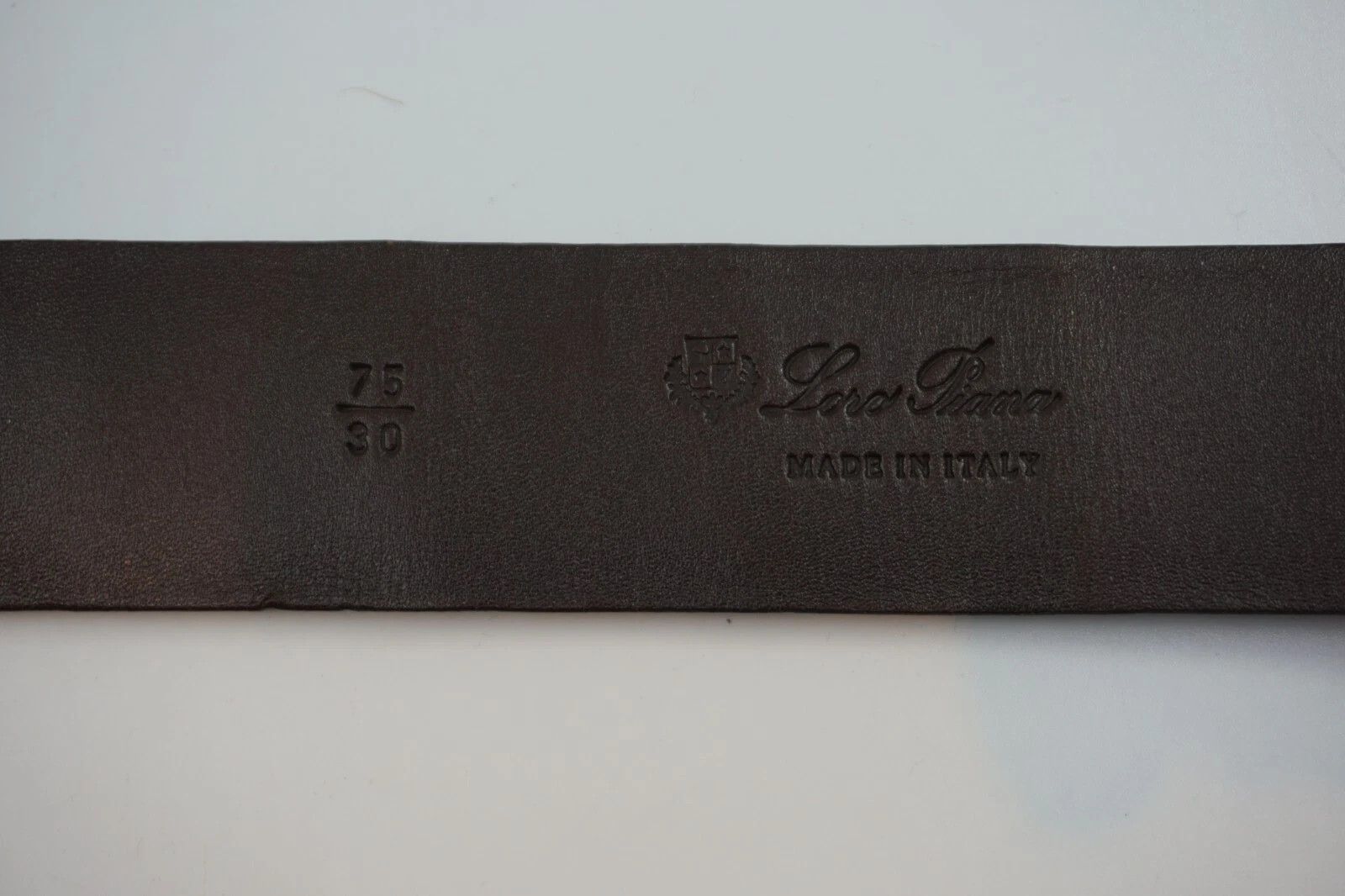 Loro Piana New Loro Piana Leather Belt Dark Brown 75 cm / 30" Size ONE SIZE - 4 Thumbnail