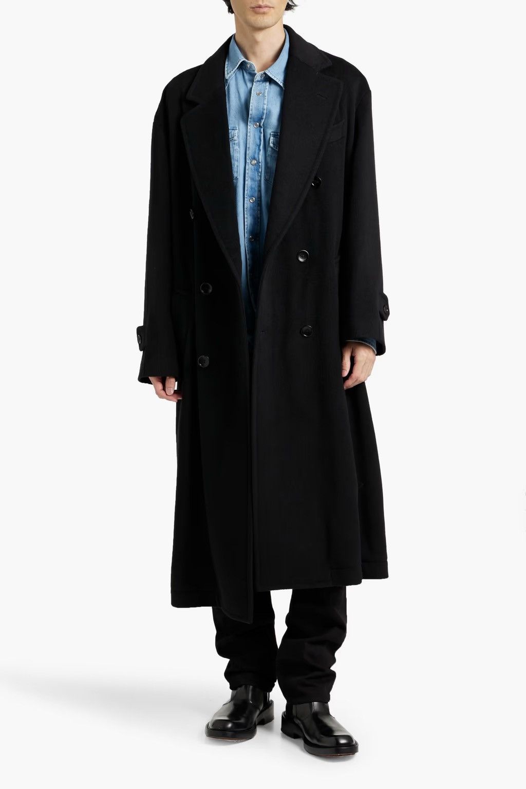 Tom Ford [NWT] TOM FORD Double-Breasted Virgin Wool Felt Coat Size US L / EU 52-54 / 3 - 2 Thumbnail
