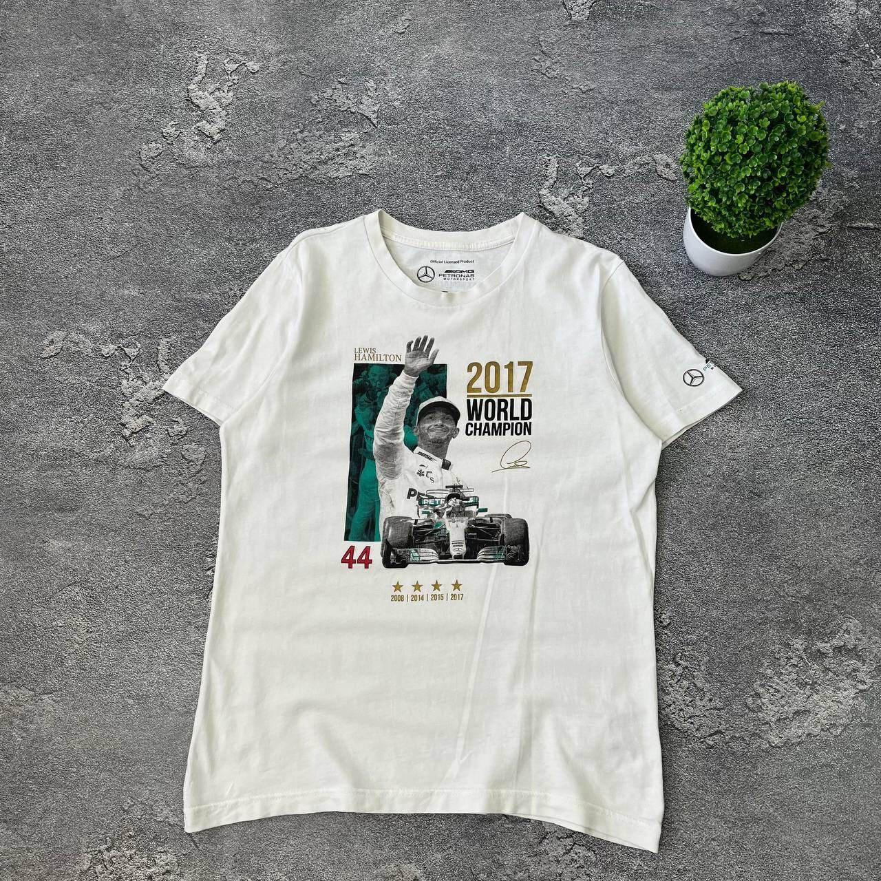 Vintage Mercedes Amg Petronas Lewis Hamilton World Champion 2017 Size US S / EU 44-46 / 1 - 14 Thumbnail